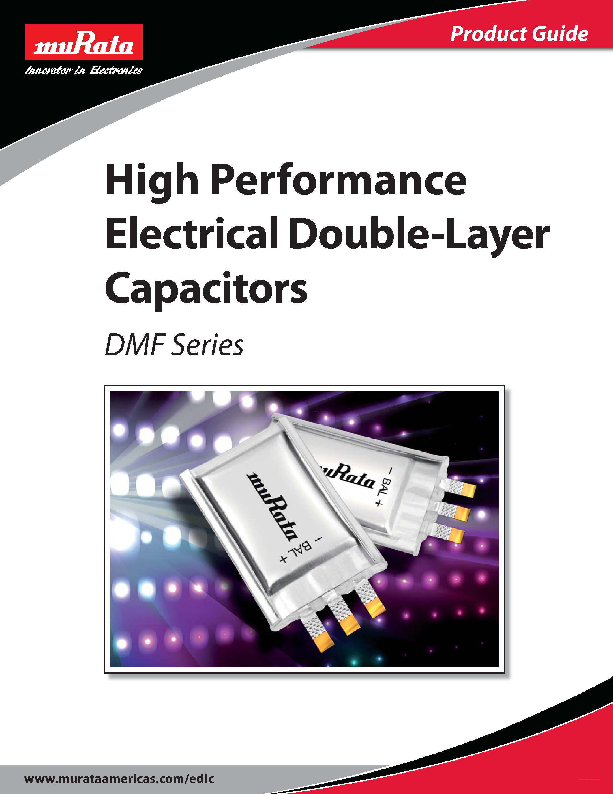 Datasheet DMF3R5R5L334M3DTA0 page 1 Datasheet DMF3R5R5L334M3DTA0 - High Performance Electrical Double-Layer Capacitors page 1