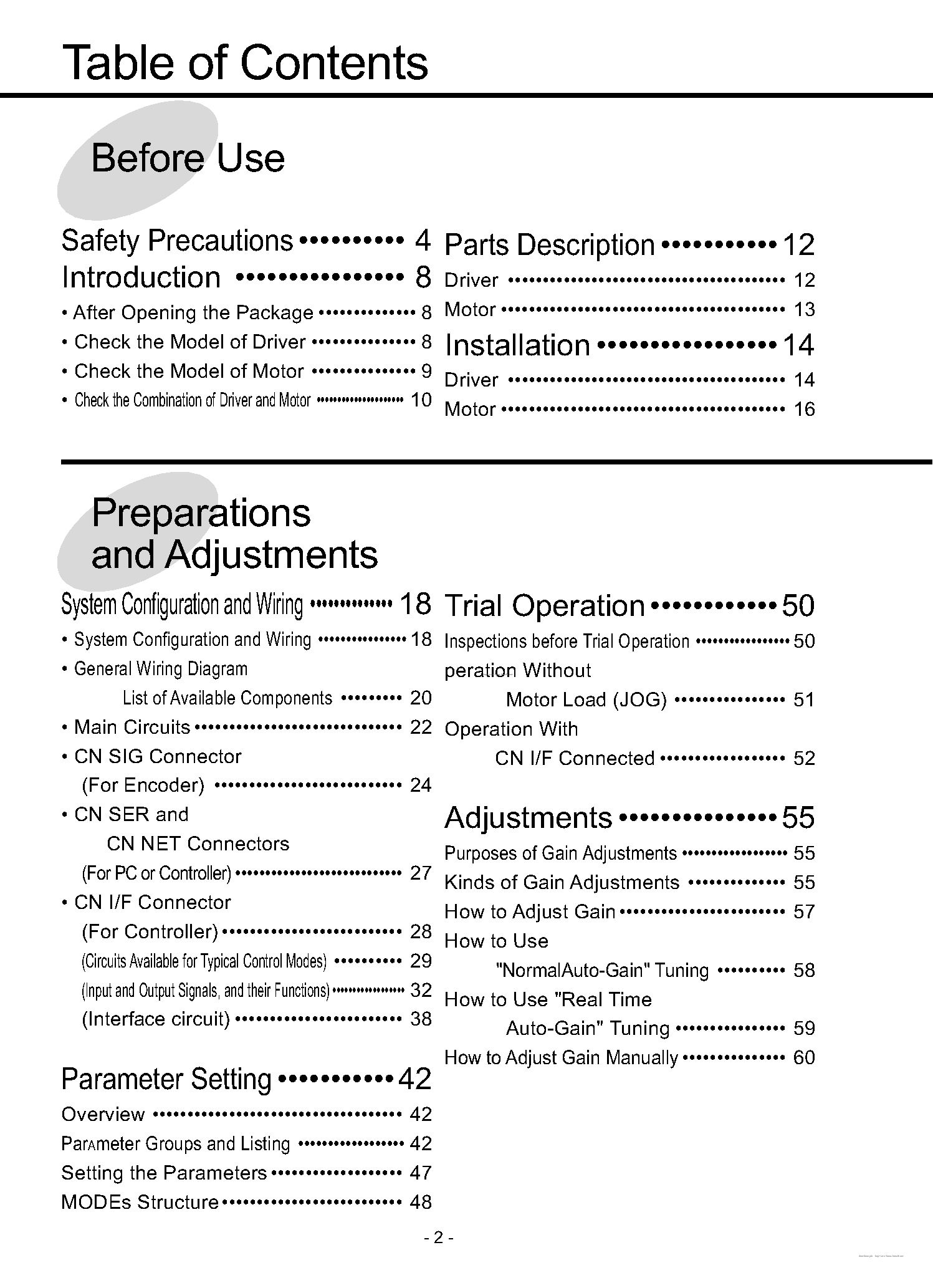 Datasheet MINAS A - page 2