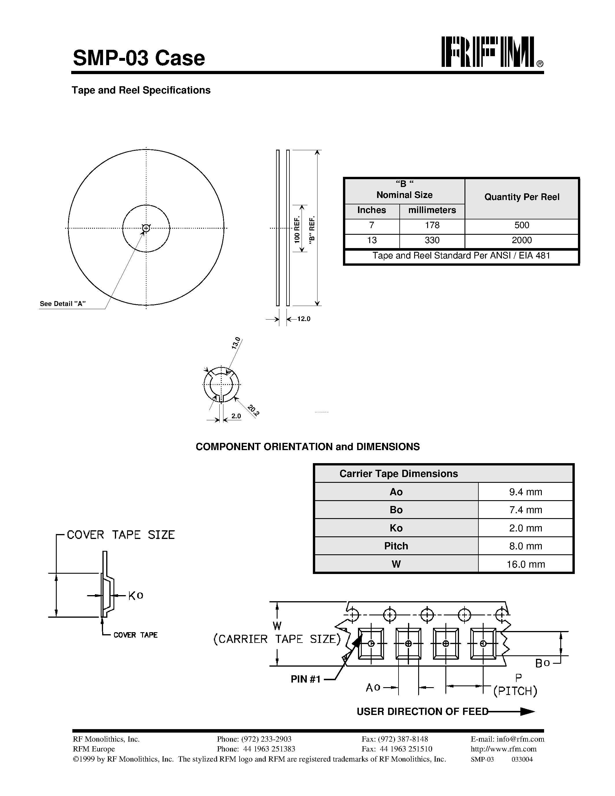 Datasheet SMP-03 - page 2