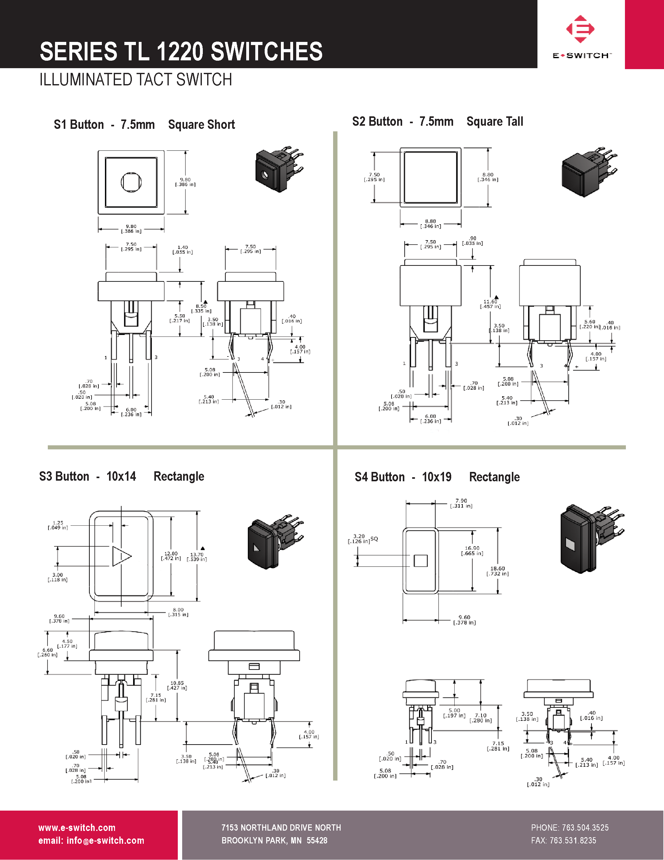 Datasheet TL1220 - page 2