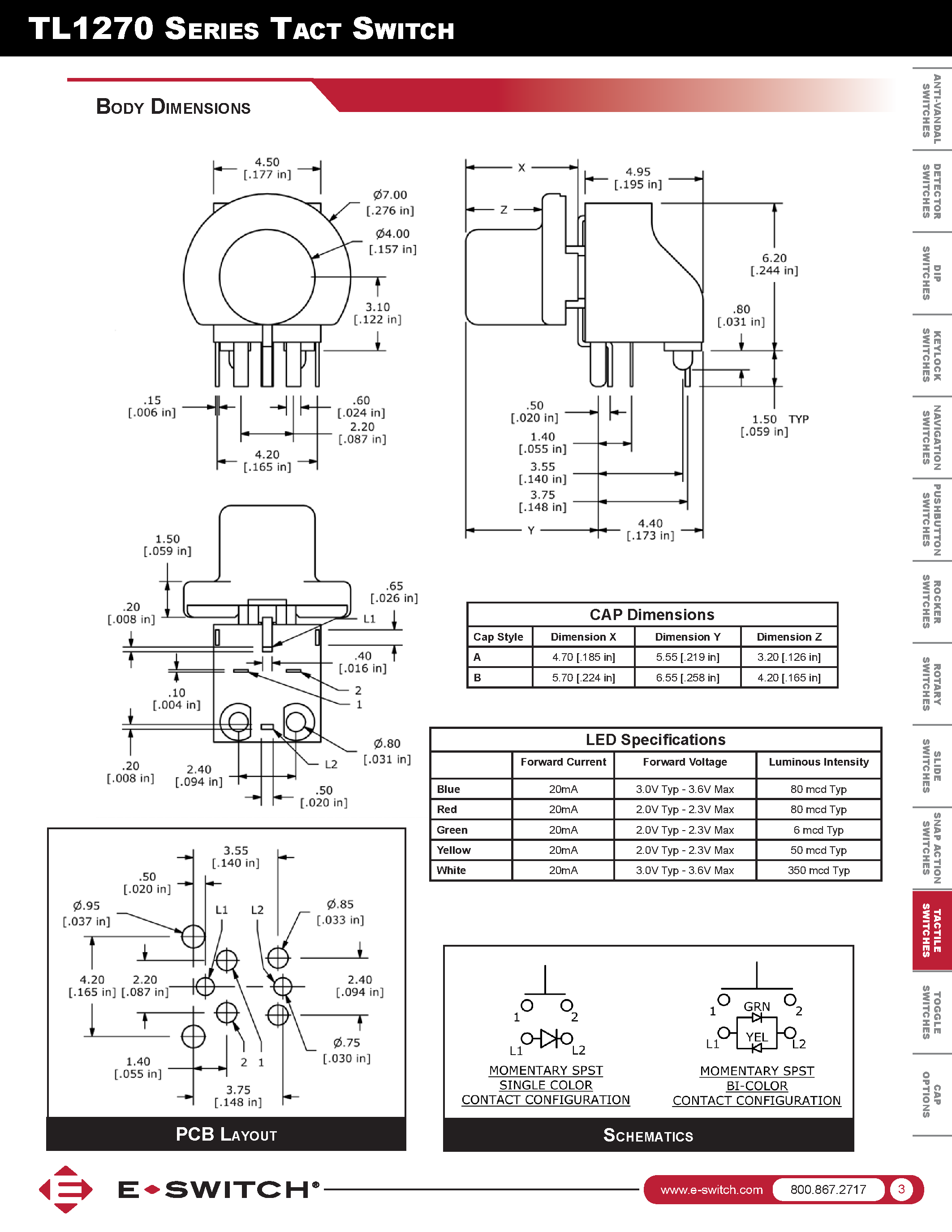 Datasheet TL1270 page 2 Datasheet TL1270 - page 2