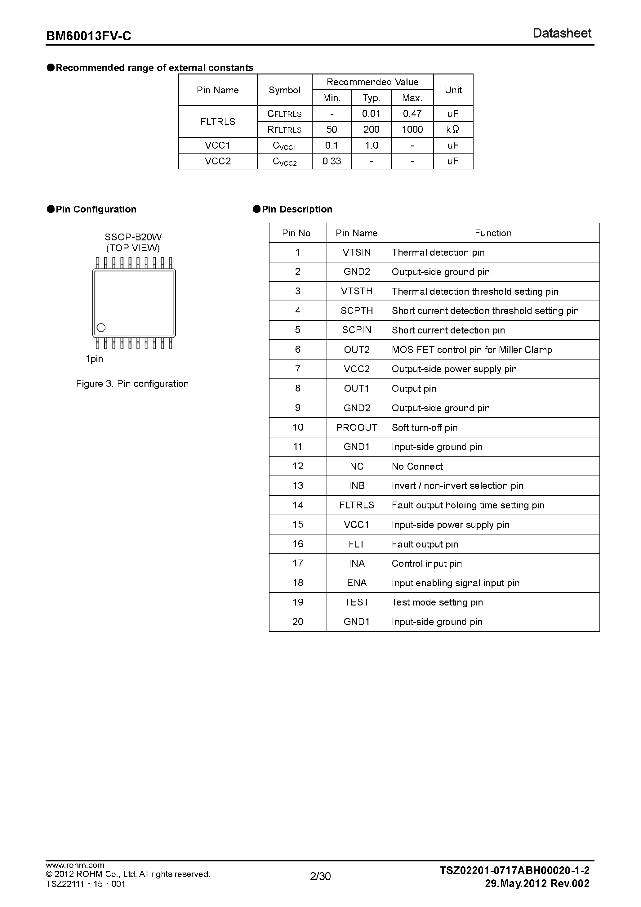 Даташит BM60013FV-C - страница 2