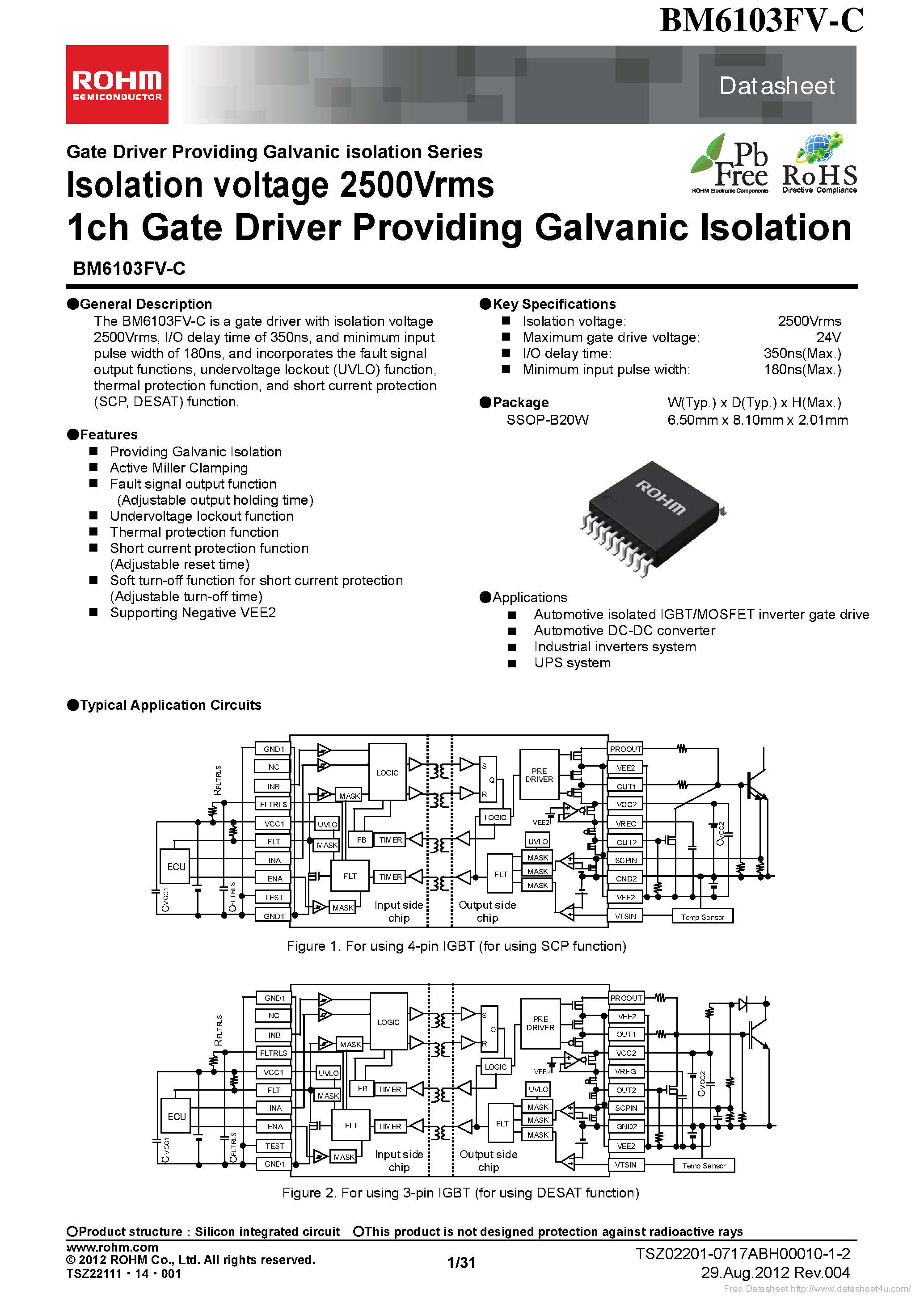 Даташит BM6103FV-C - страница 1