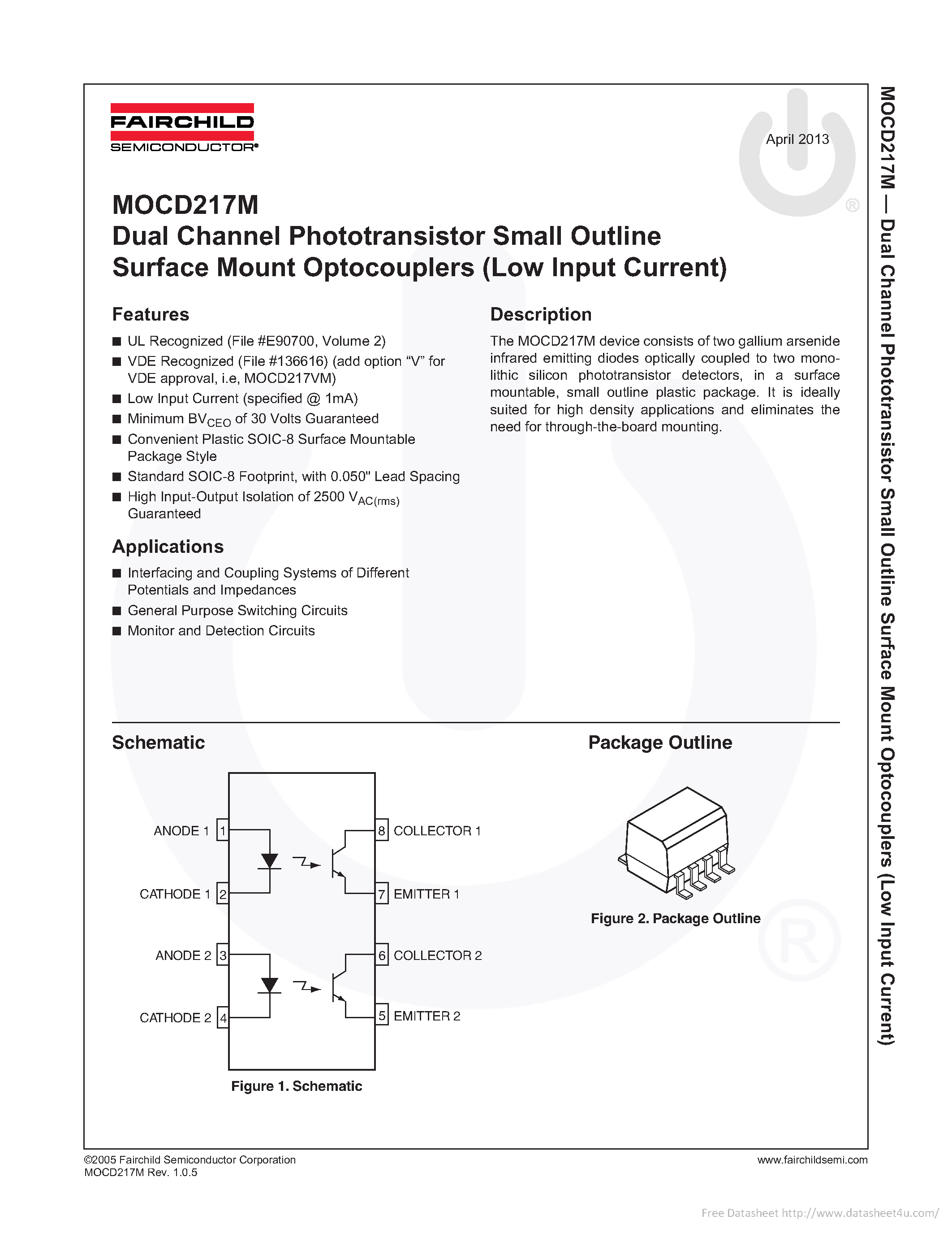 Даташит MOCD217M - страница 1