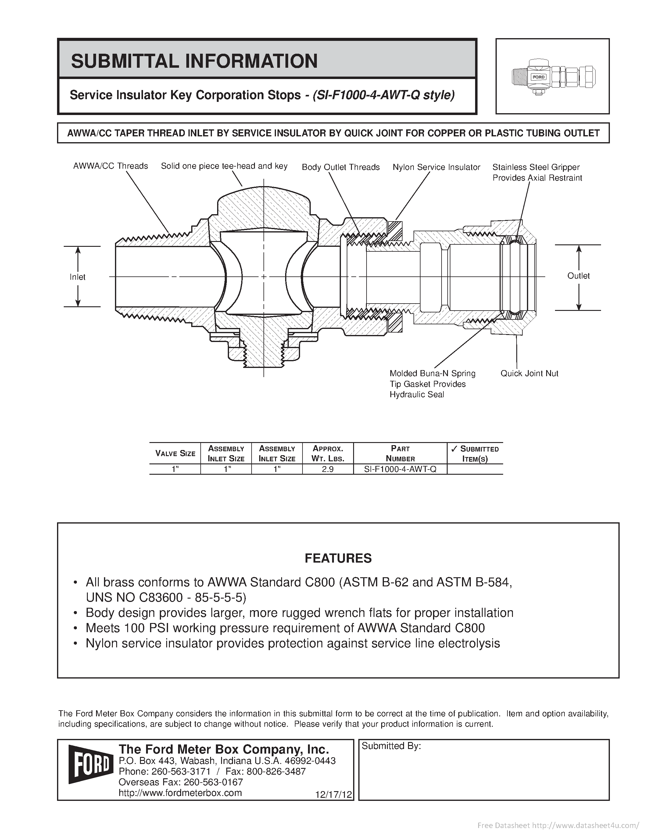 Даташит на микросхему SI-F1000-4-AWT-Q страница 1 Даташит SI-F1000-4-AWT-Q - страница 1