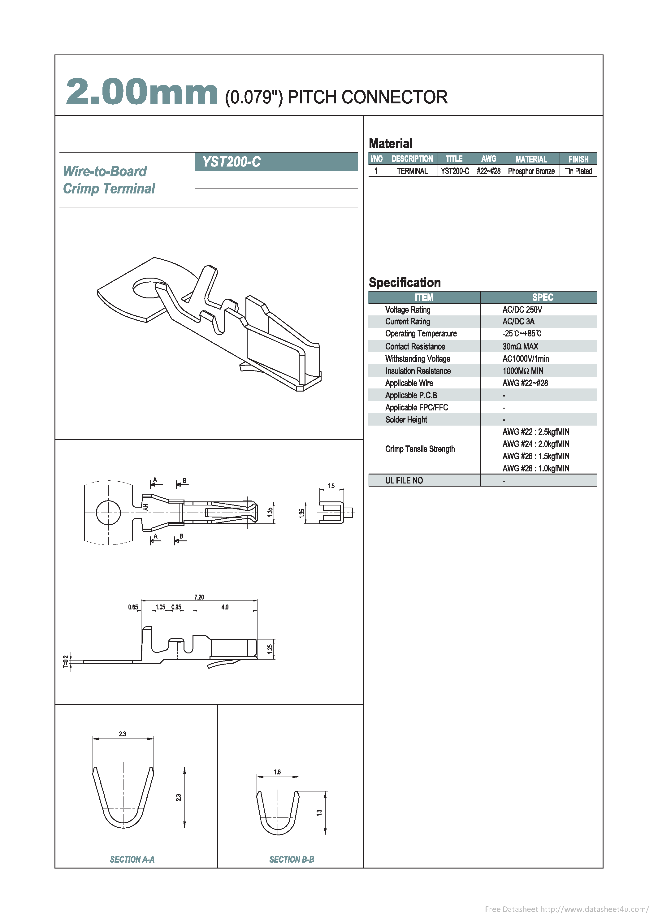 Даташит YST200-C - страница 1