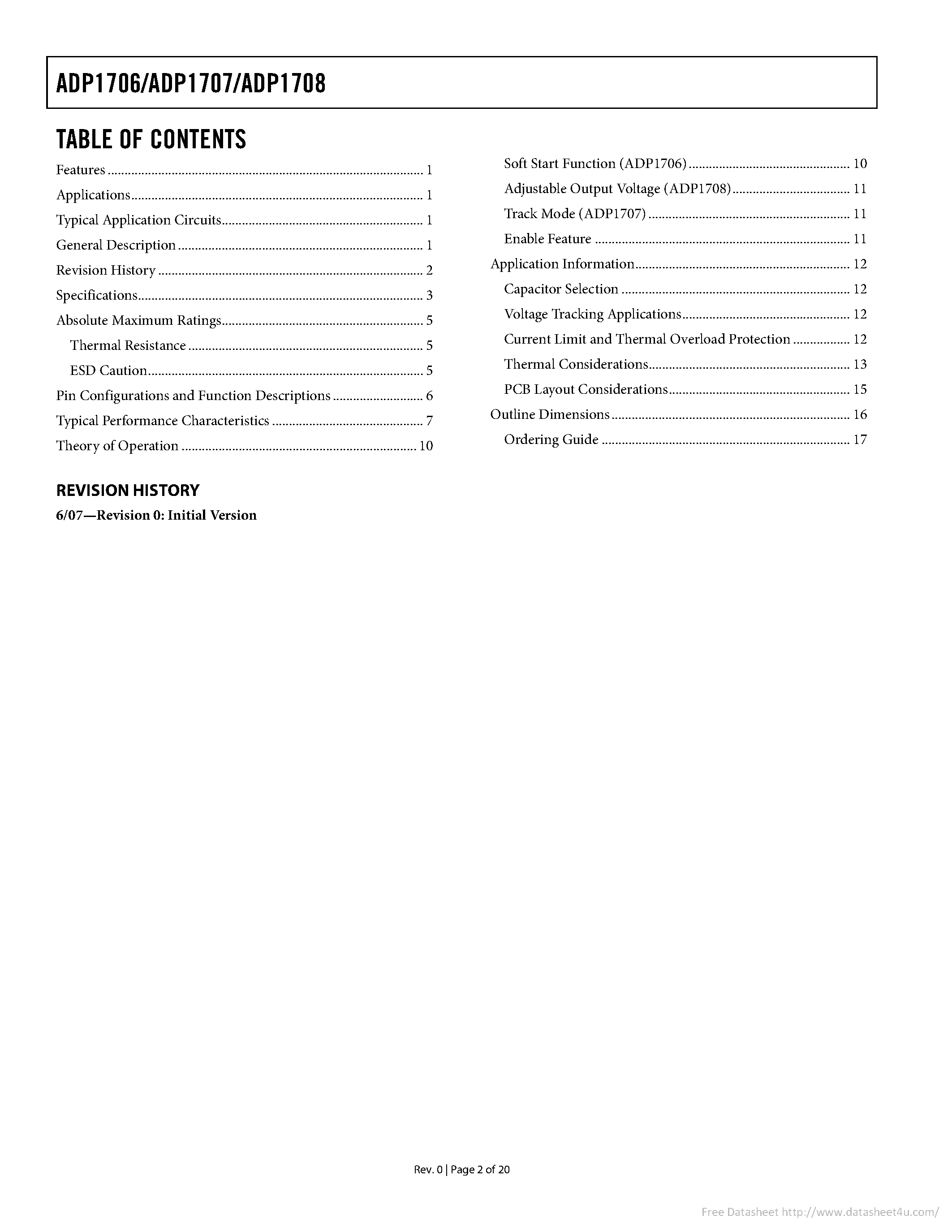 Даташит ADP1706 - страница 2