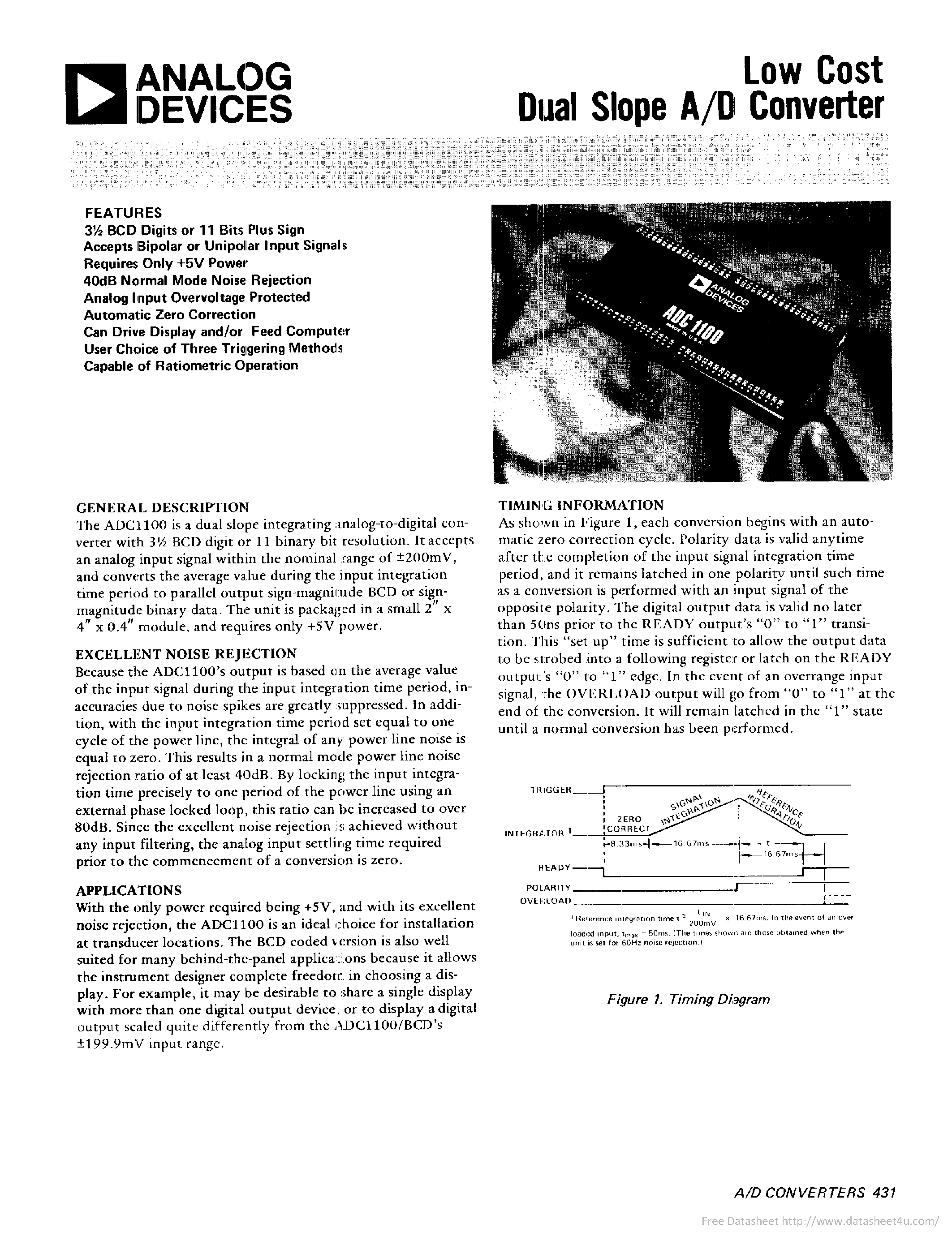 Datasheet ADC1100 - page 1