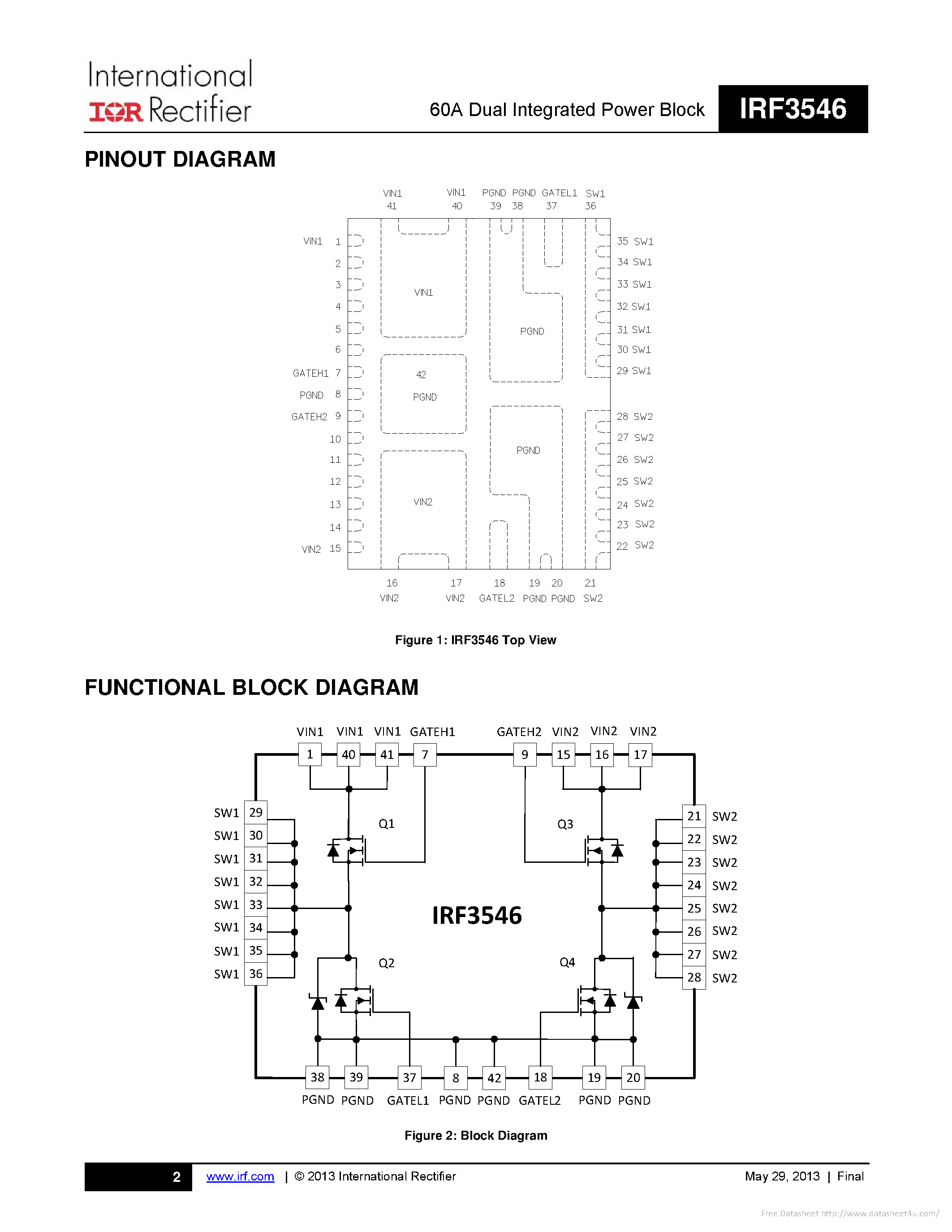 Datasheet IRF3546 page 2 Datasheet IRF3546 - page 2