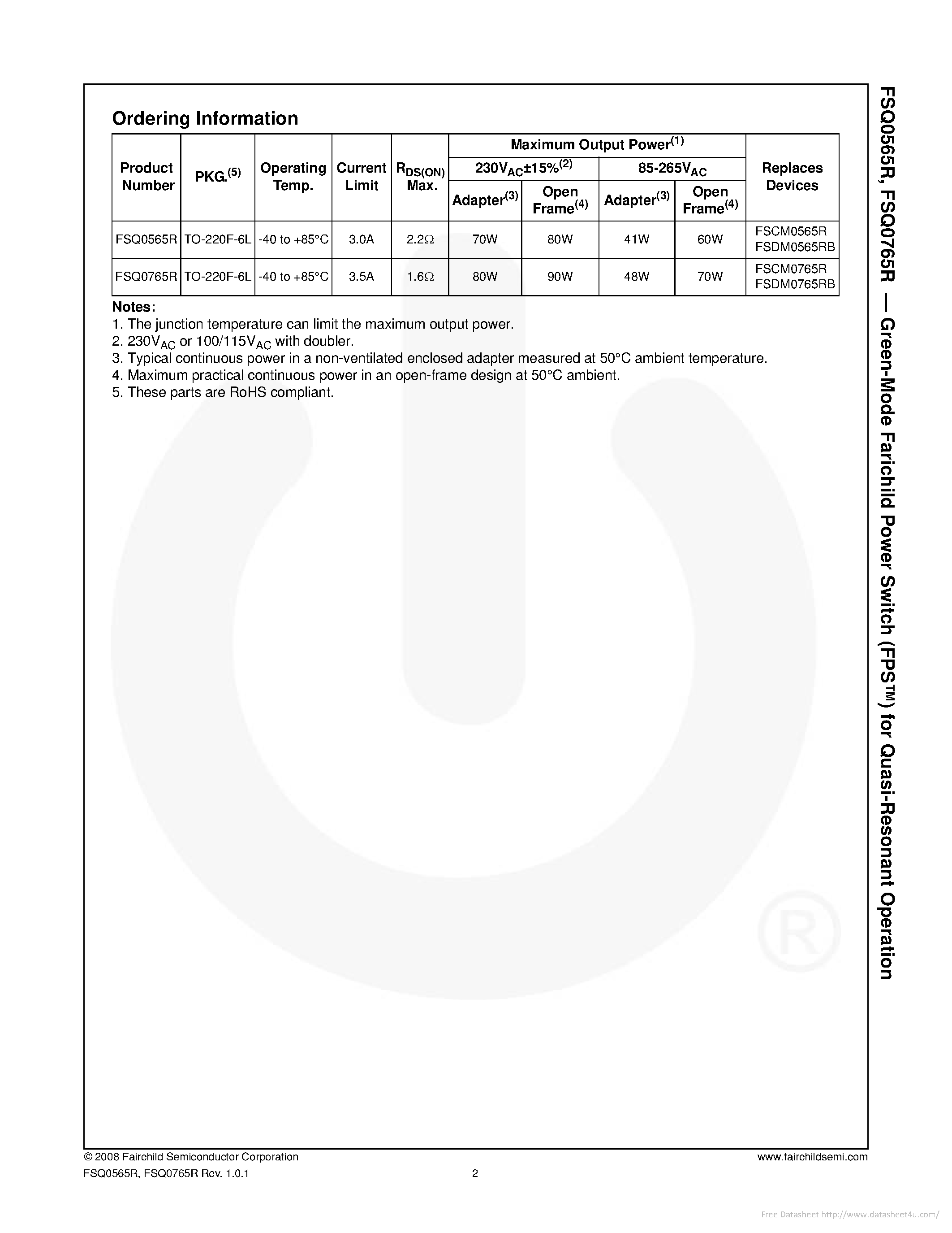 Даташит Q0765R - страница 2