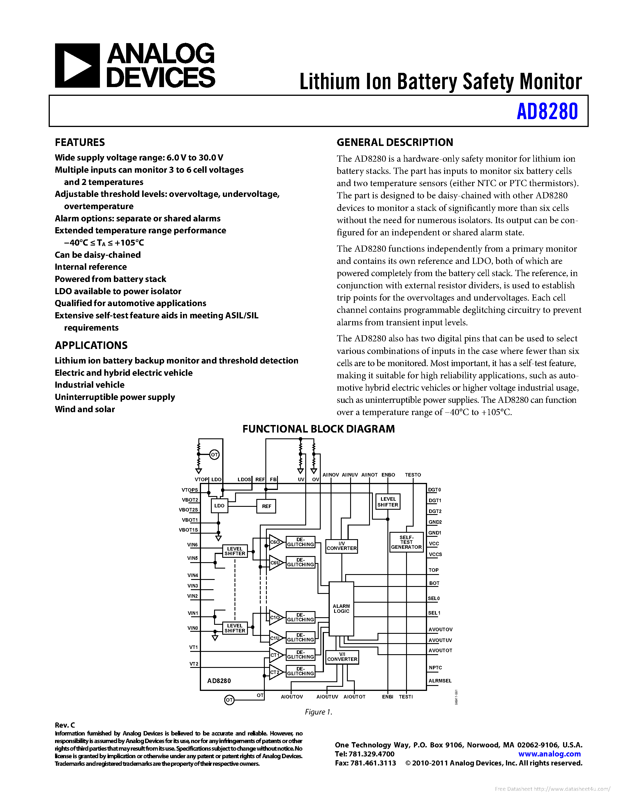 Datasheet AD8280 - page 1