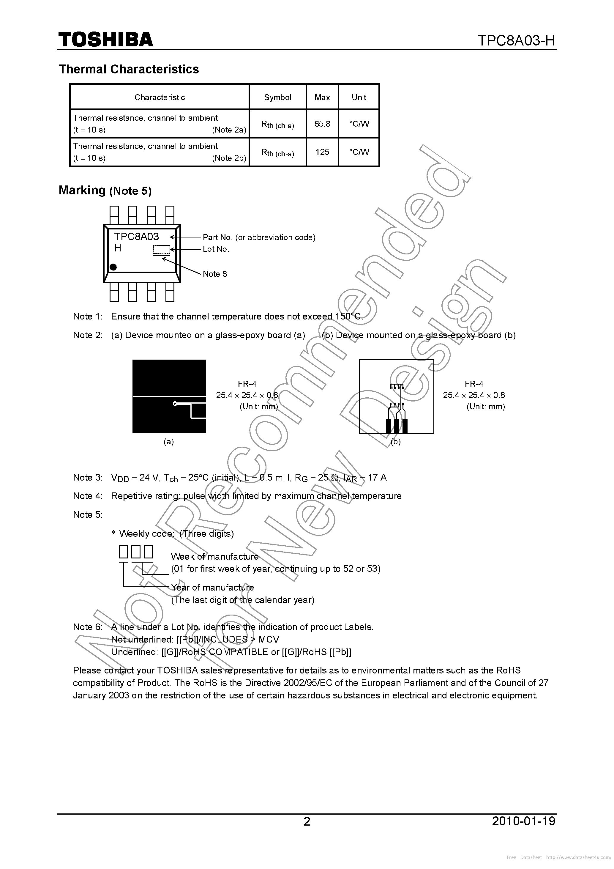 Datasheet TPC8A03-H - page 2