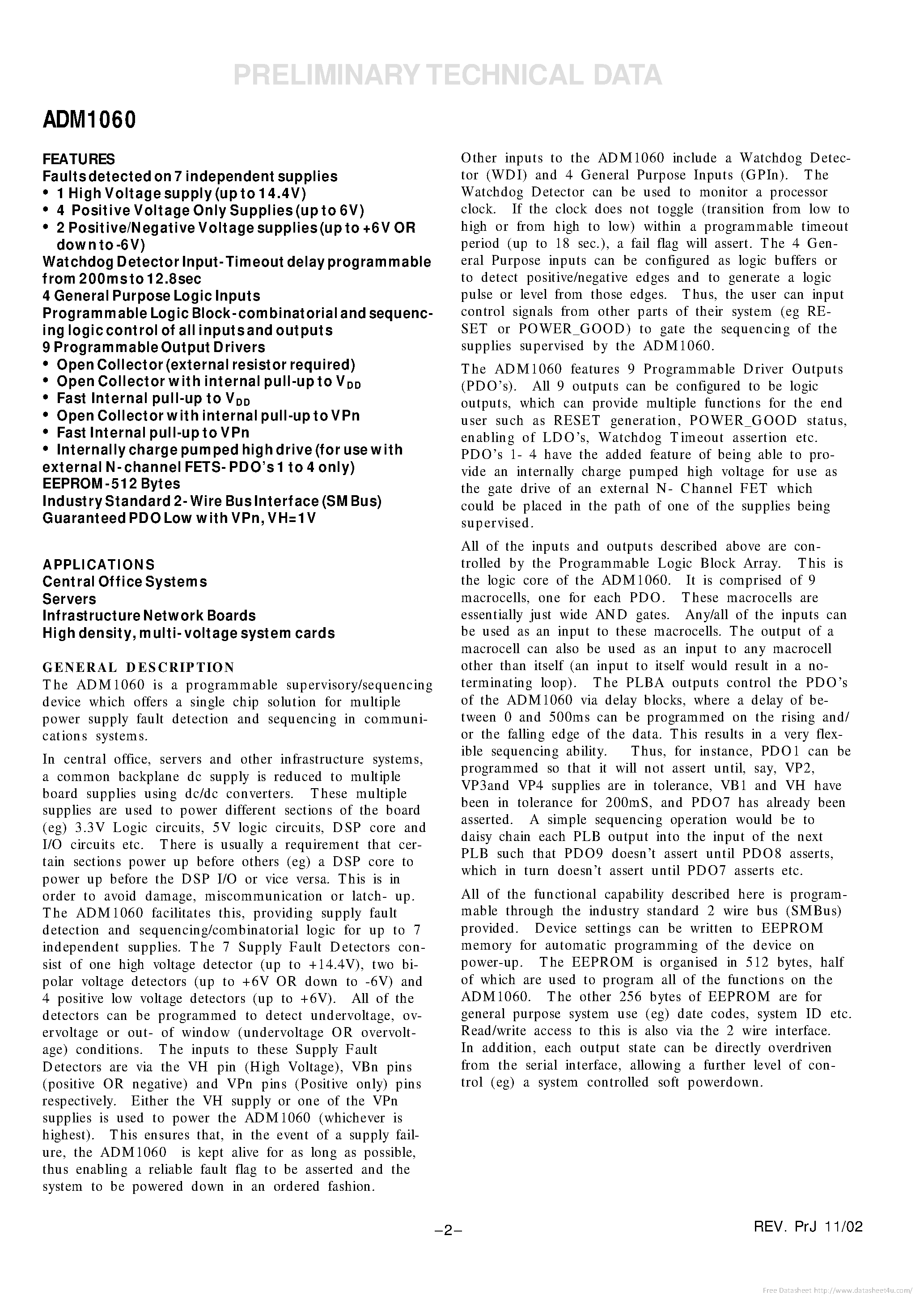 Даташит ADM1060 - страница 2