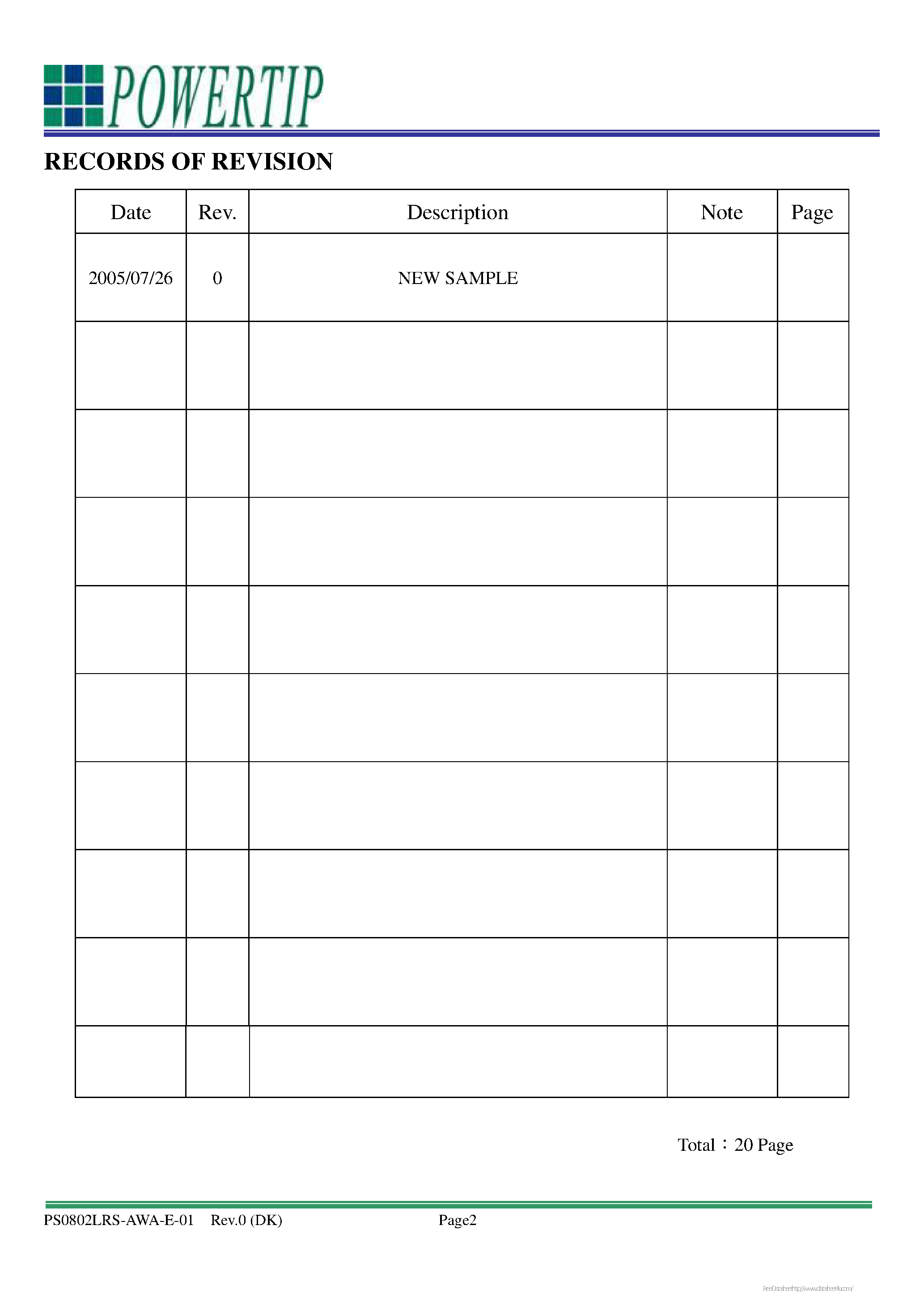 Даташит на микросхему PC0802LRS-AWA-B-Q страница 2 Даташит PC0802LRS-AWA-B-Q - страница 2