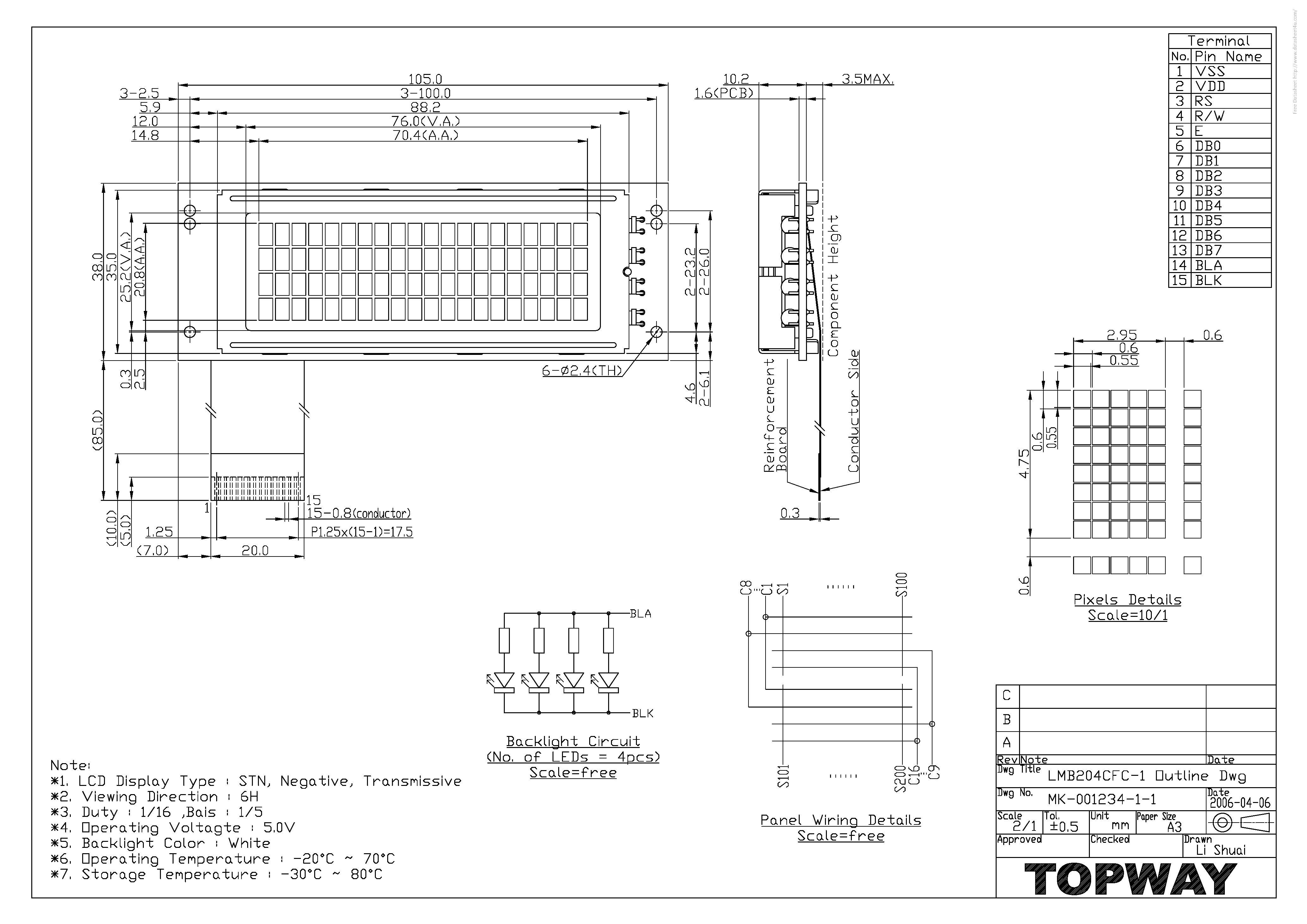 Datasheet LMB204CFC-1 - page 1