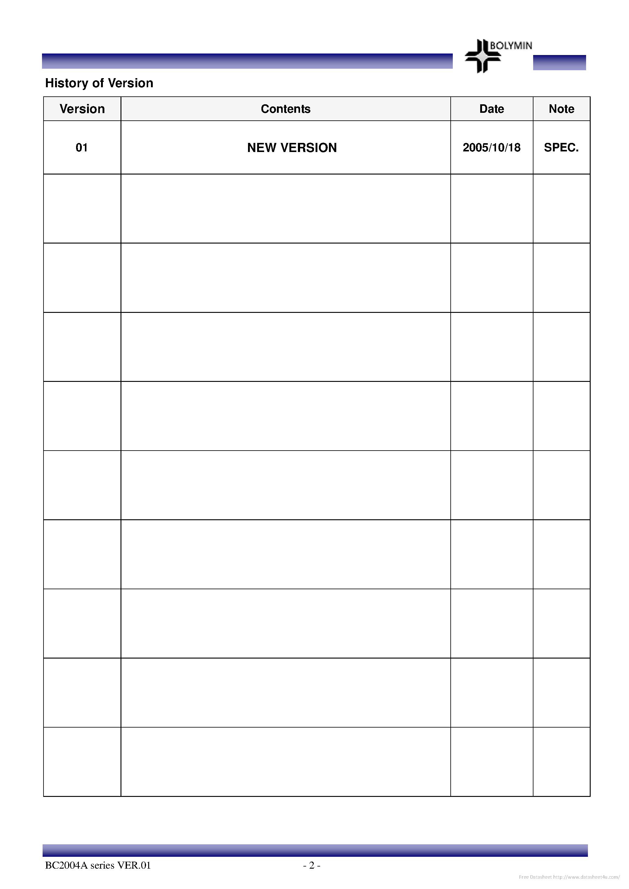 Даташит на микросхему BC2004A страница 2 Даташит BC2004A - страница 2