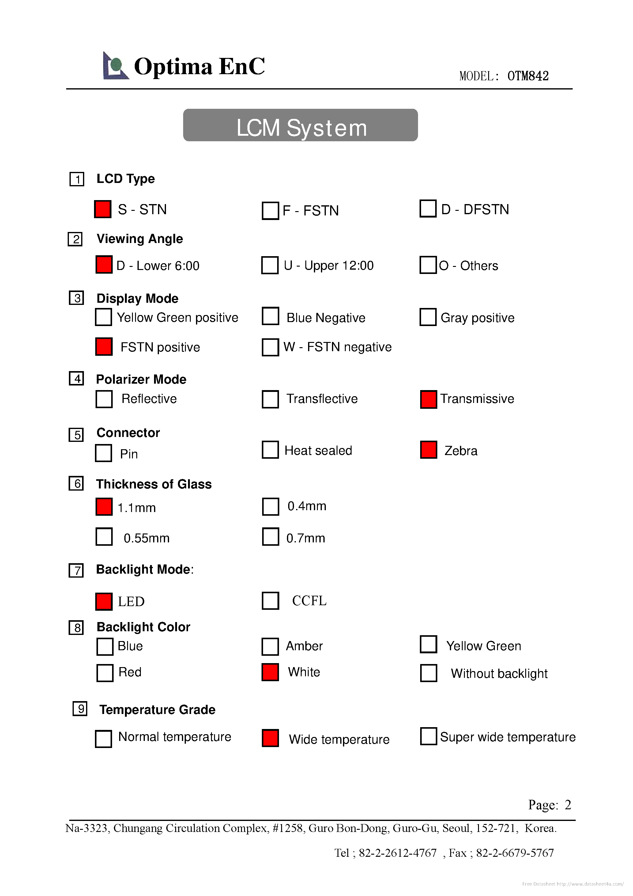 Даташит на микросхему OTM842 FP-W-1 страница 2 Даташит OTM842 FP-W-1 - страница 2