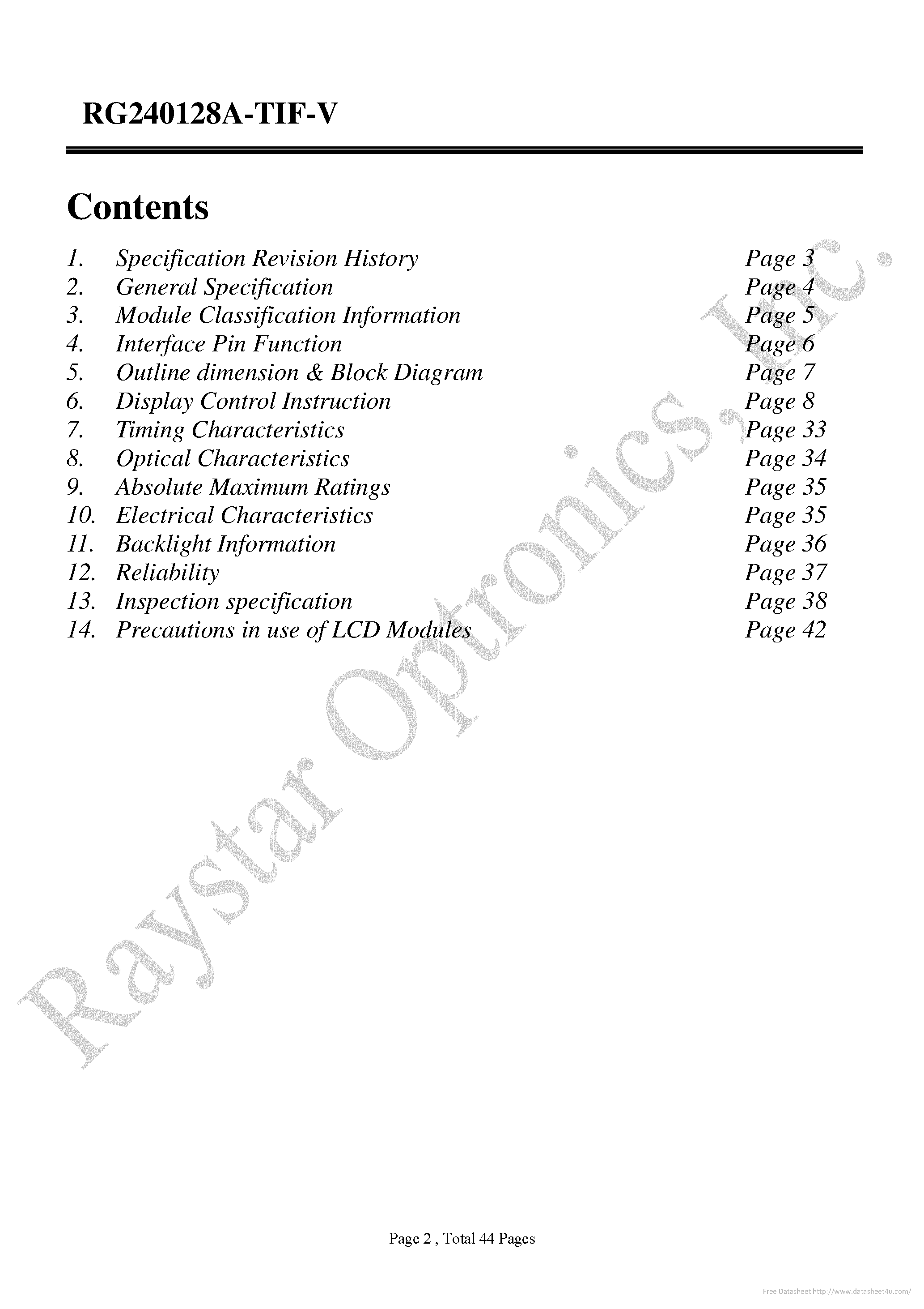 Даташит RG240128A-TIF-V - страница 2