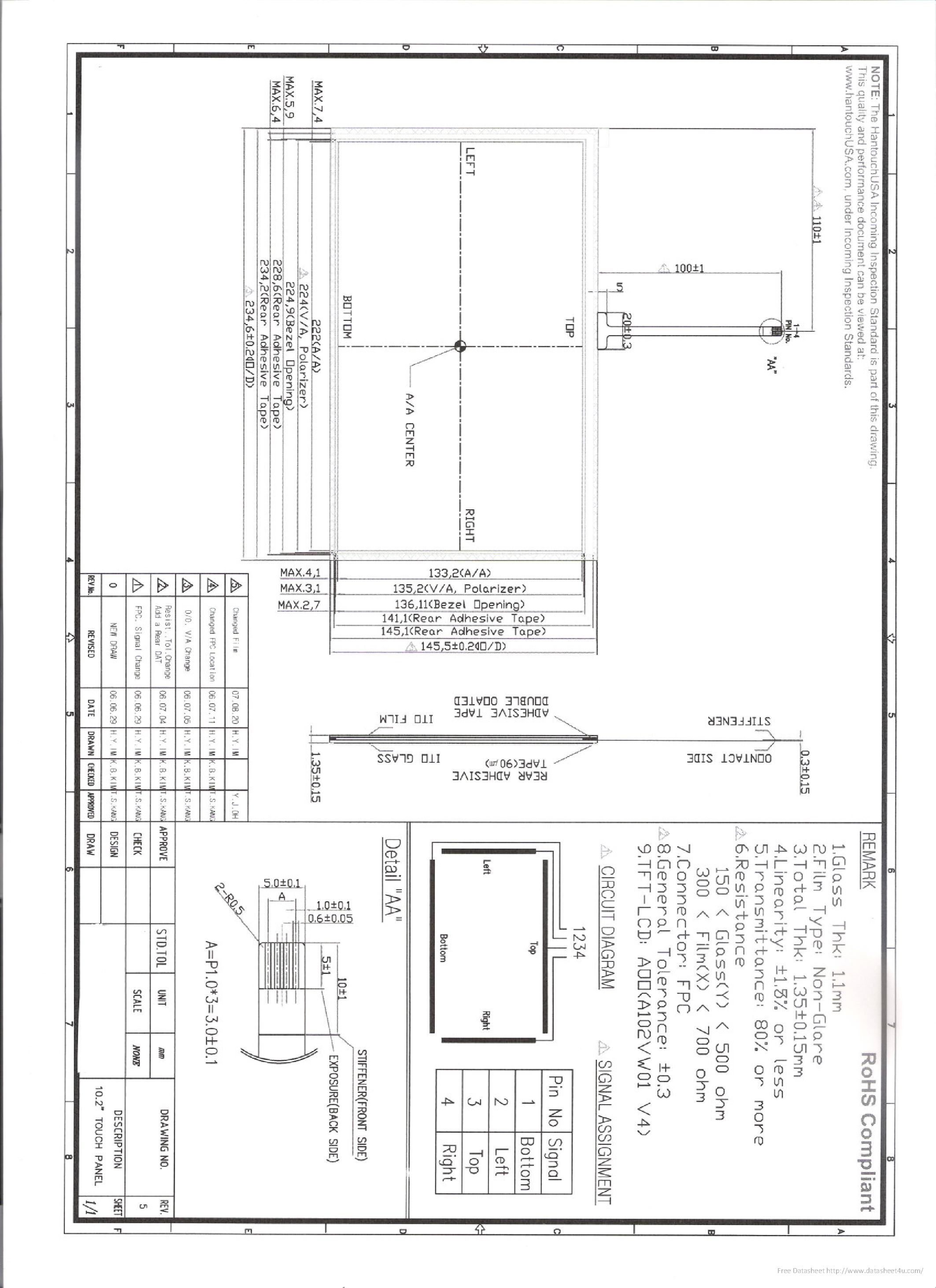 Datasheet TP1020W - page 1