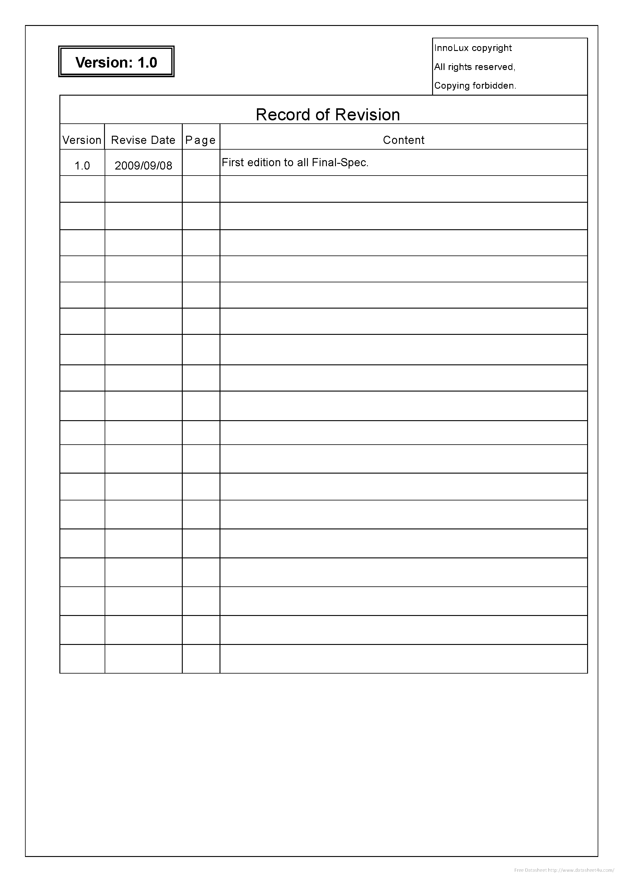 Даташит MT215DW01-V.0 - страница 2