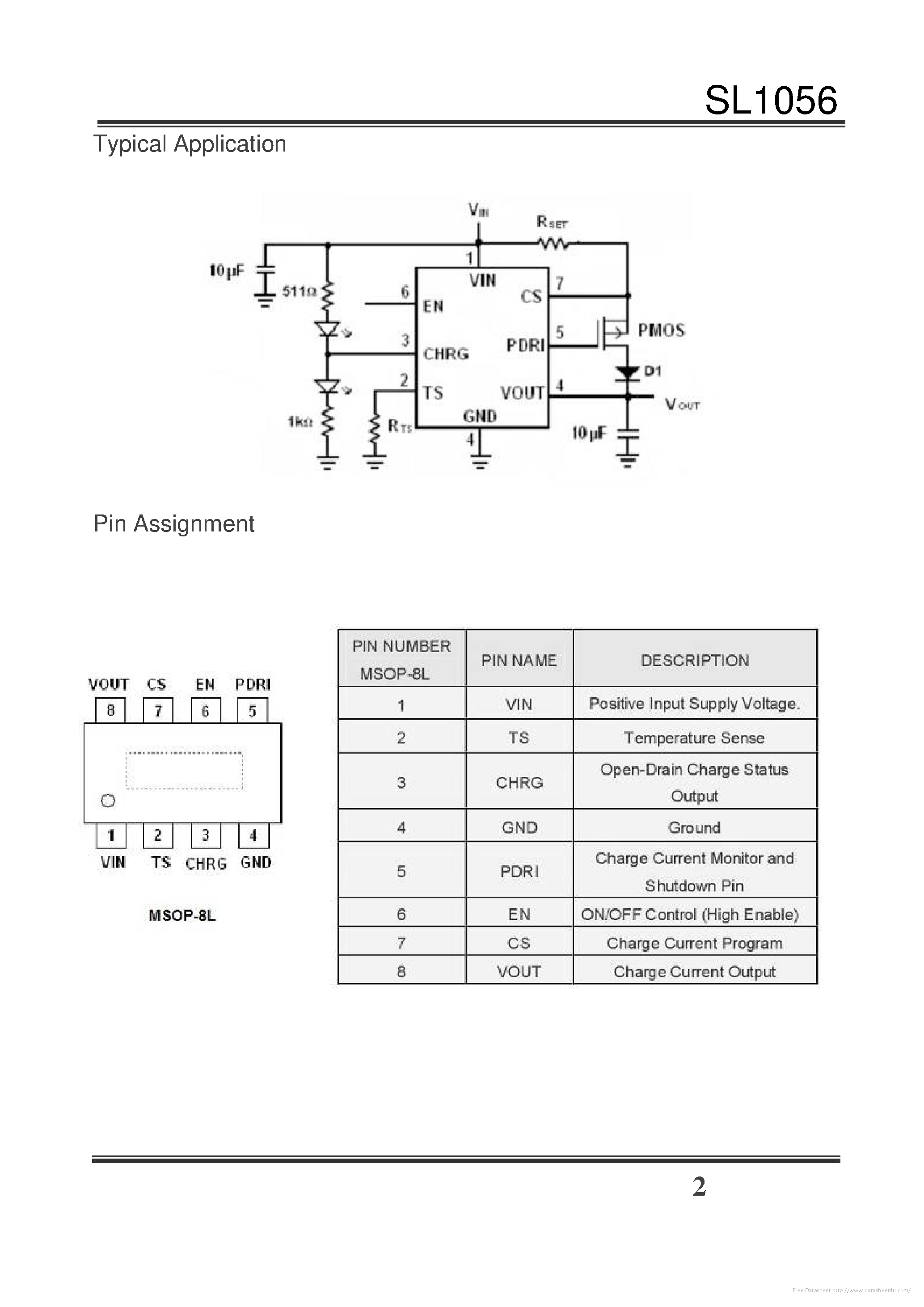 Datasheet SL1056 - page 2