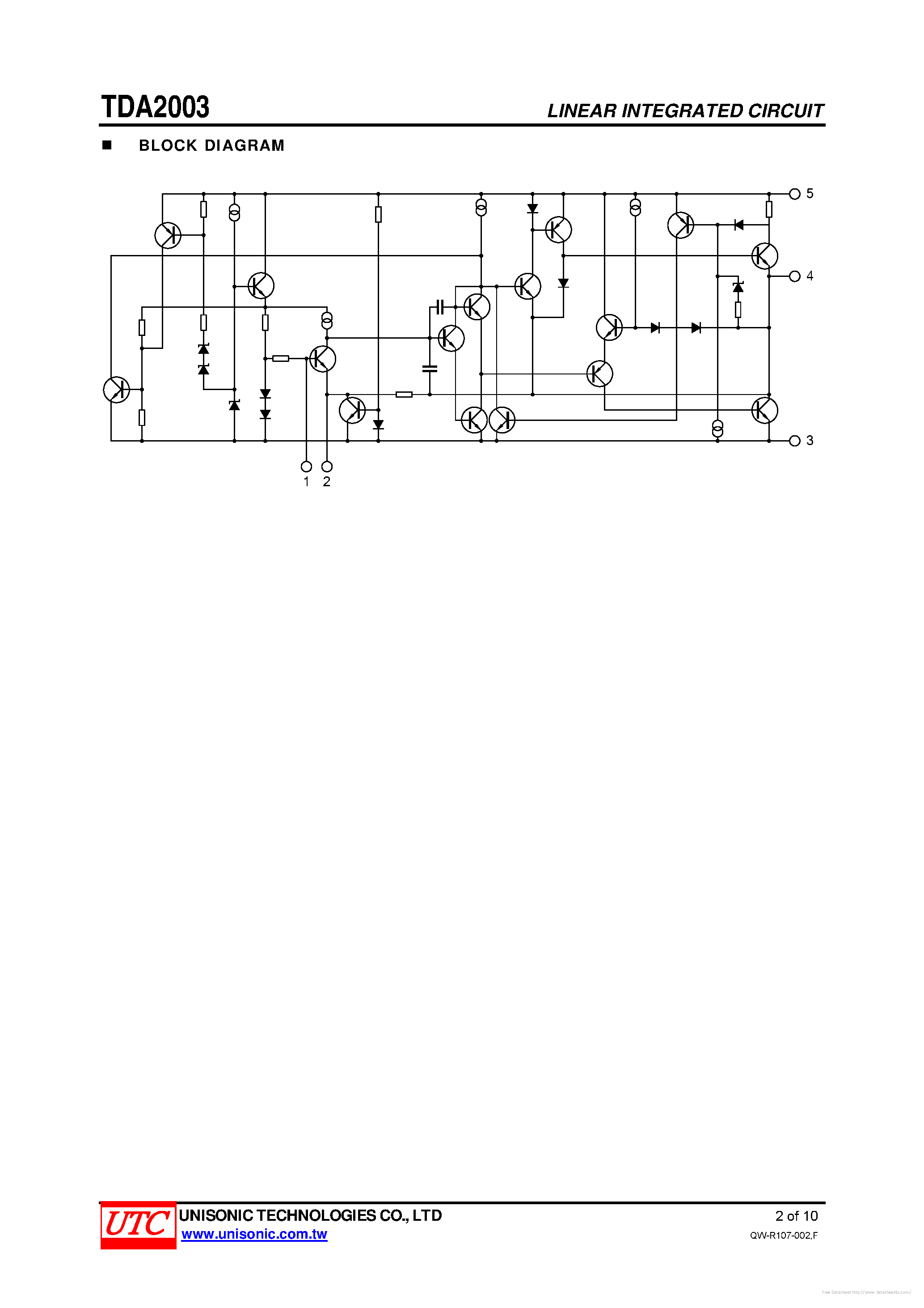 Даташит на микросхему TDA2003 страница 2 Даташит TDA2003 - страница 2