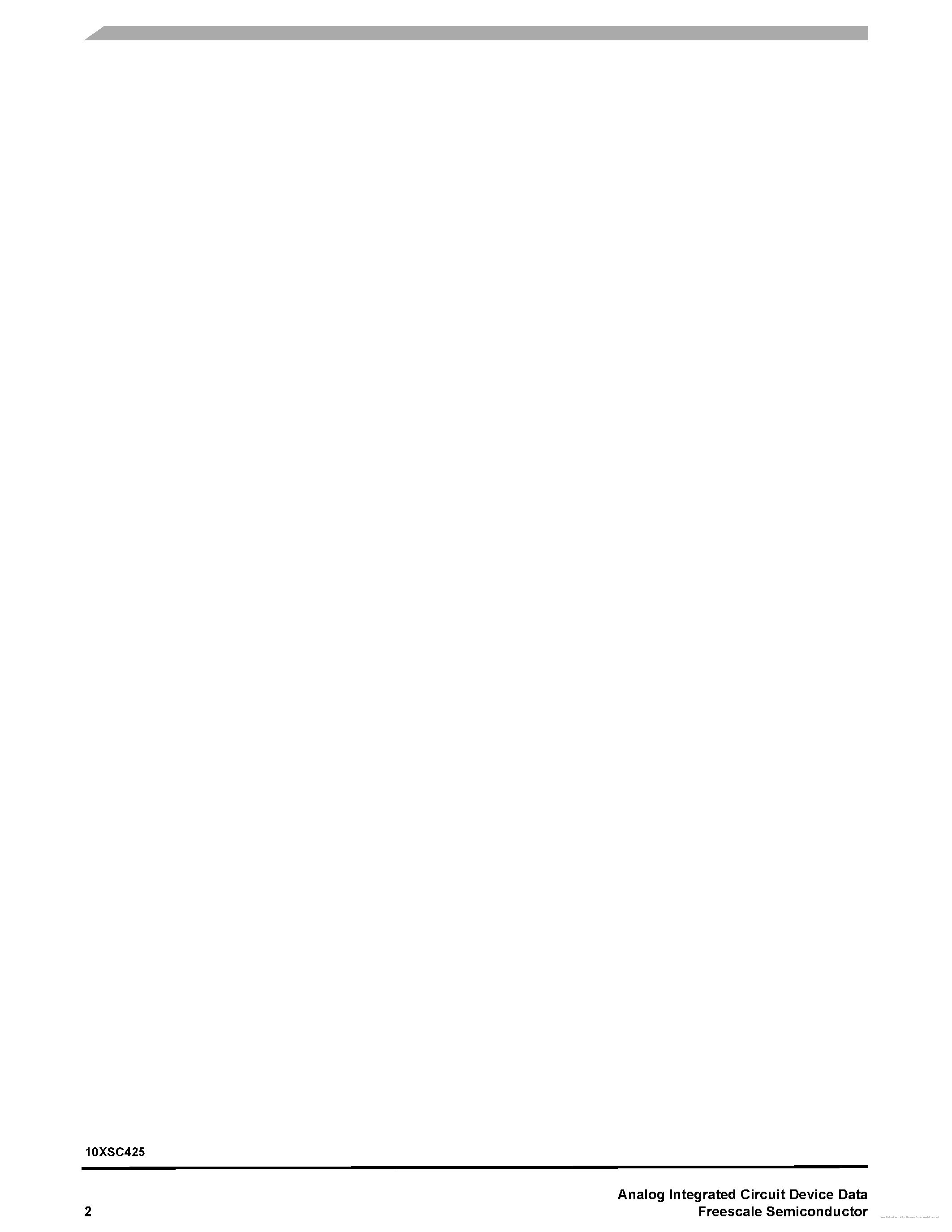 Datasheet MC10XSC425 page 2 Datasheet MC10XSC425 - page 2