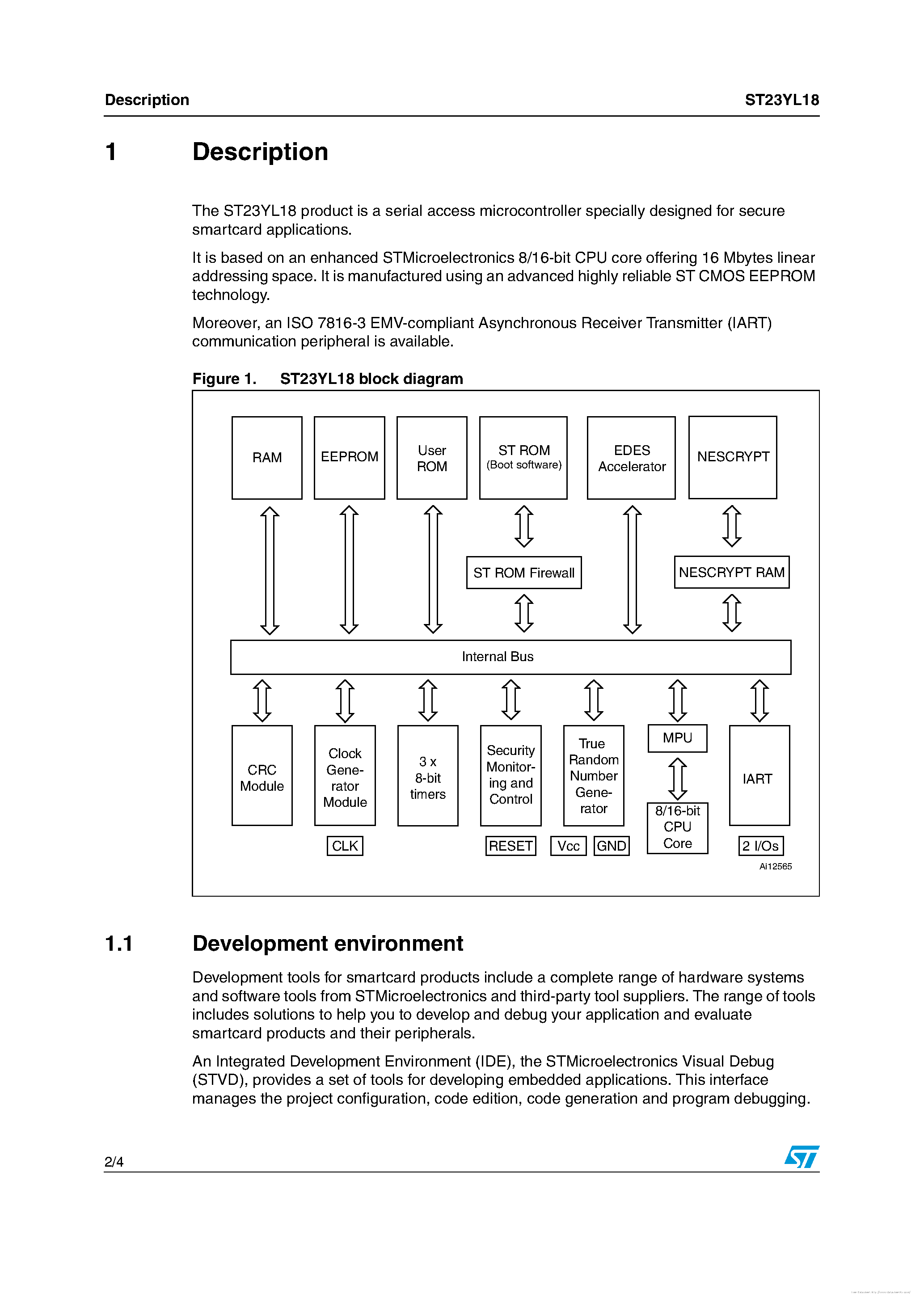 Datasheet ST23YL18 page 2 Datasheet ST23YL18 - page 2