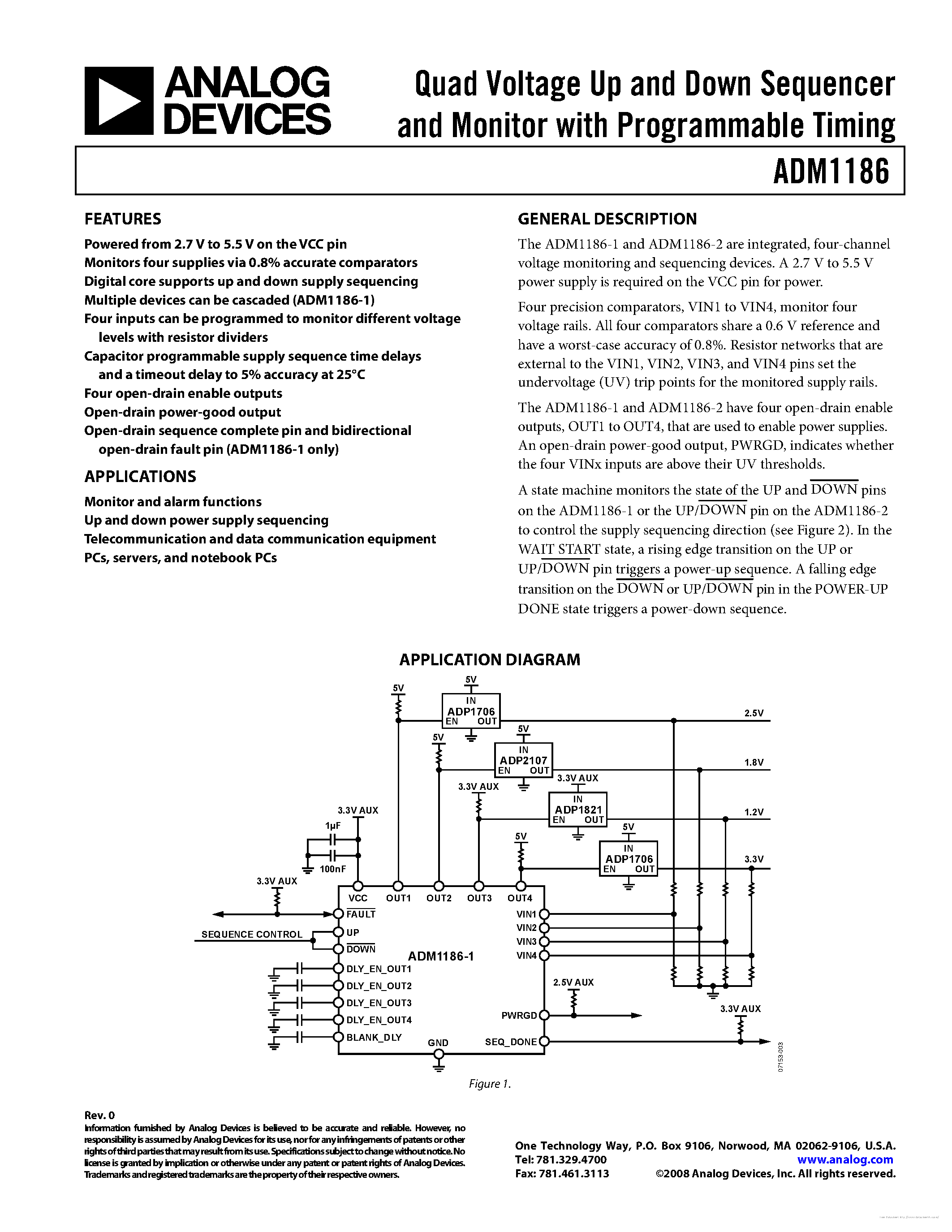 Datasheet ADM1186 - page 1