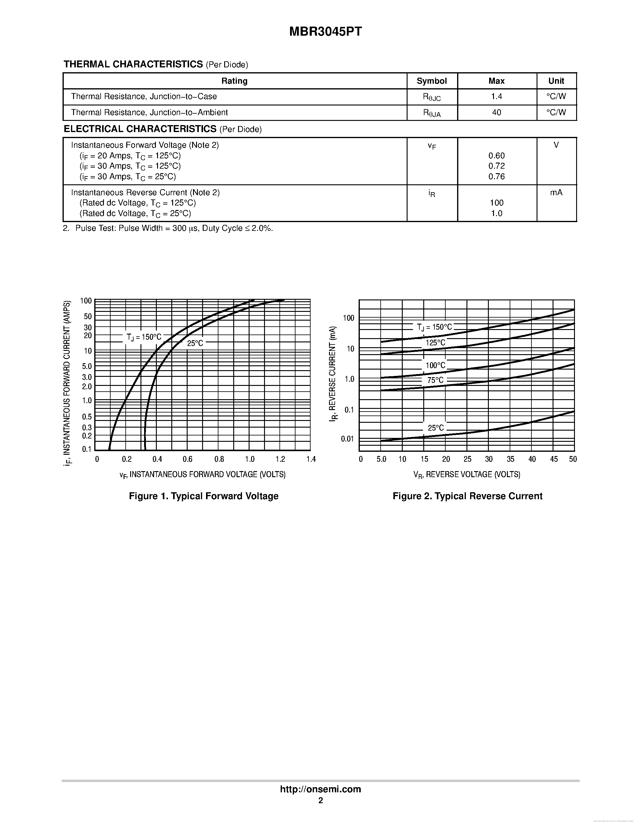 Datasheet MBR3045PT - page 2