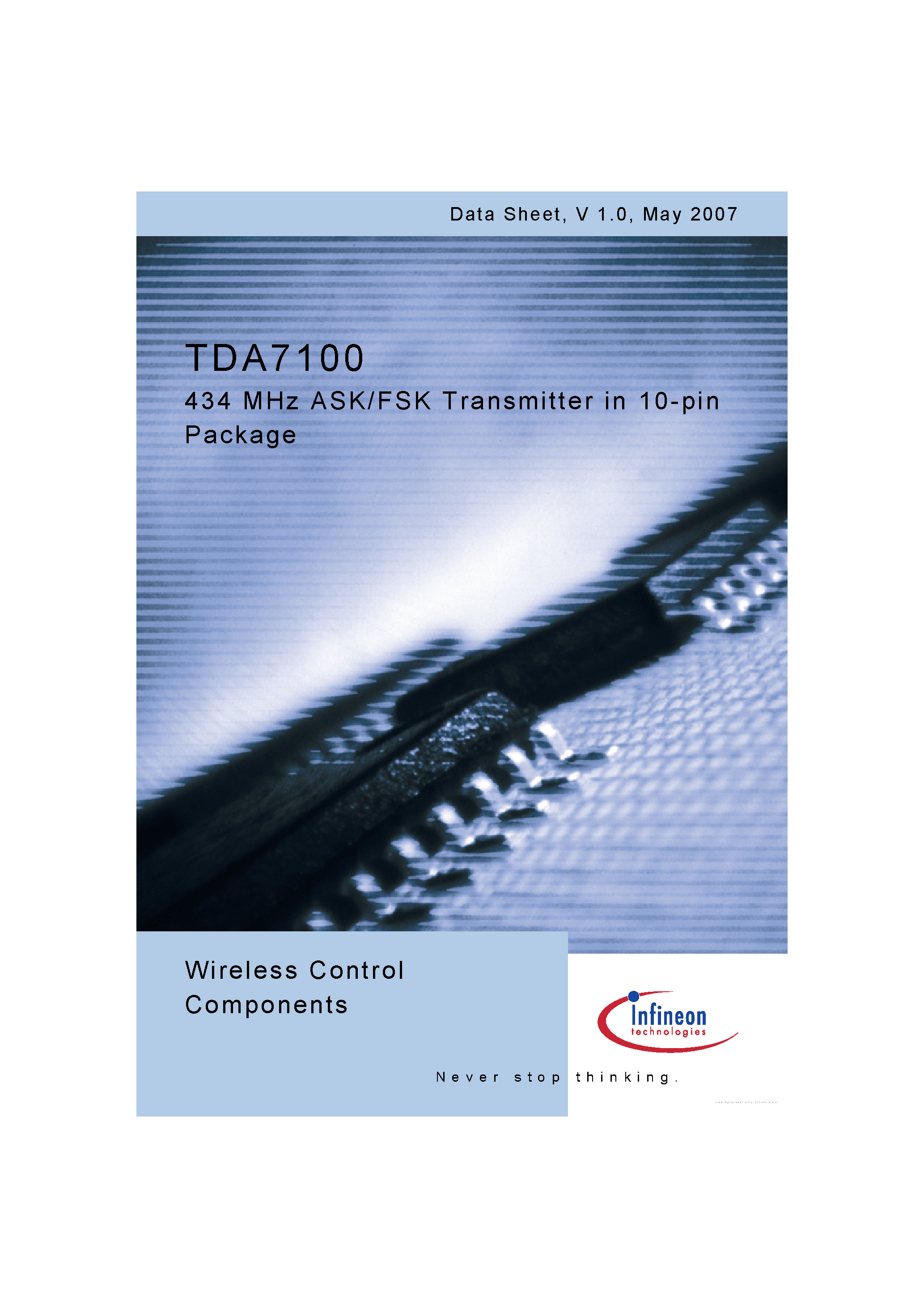Даташит TDA7100 - страница 1