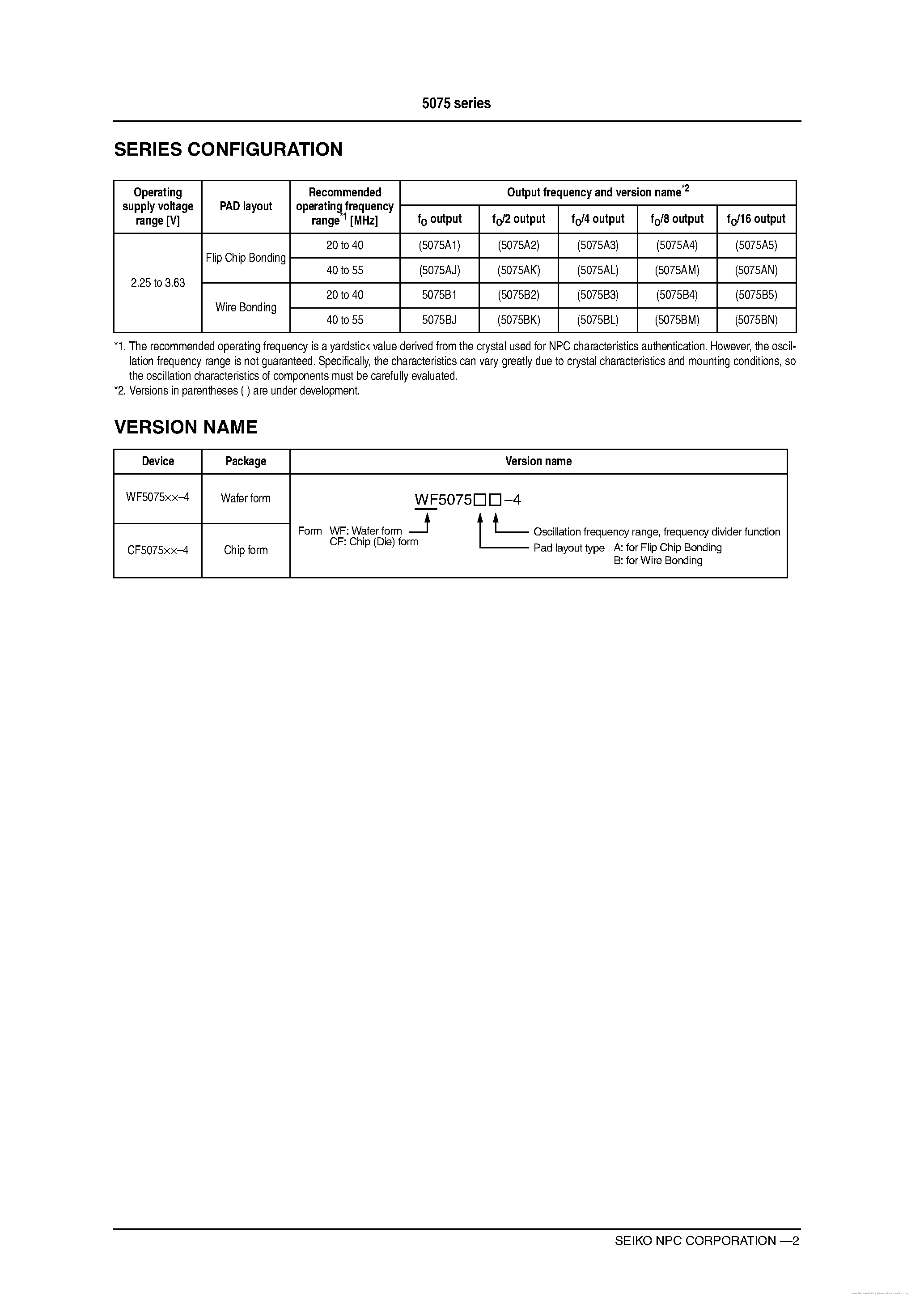 Datasheet WF5075xx-4 - page 2