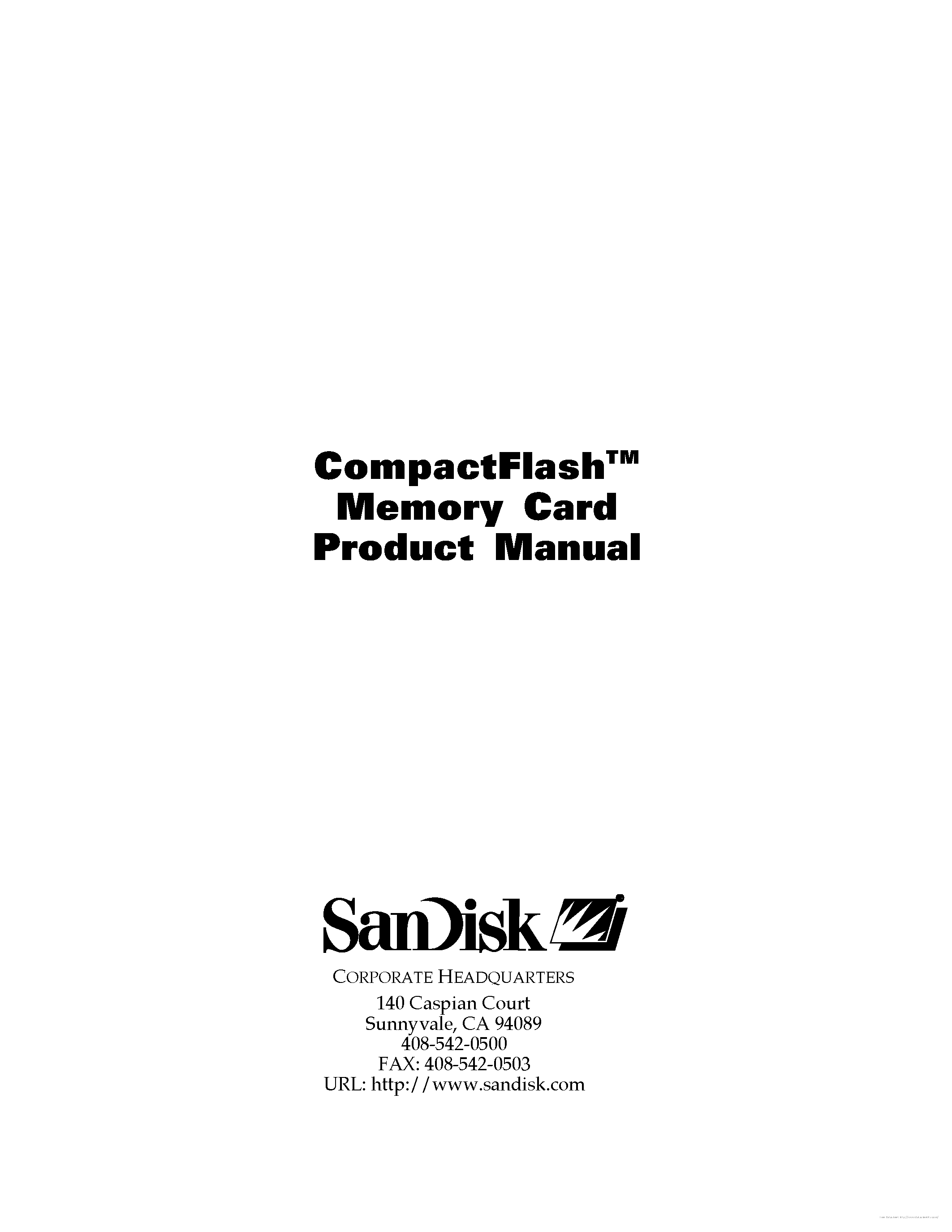 Datasheet SDCF2B-256 - page 1