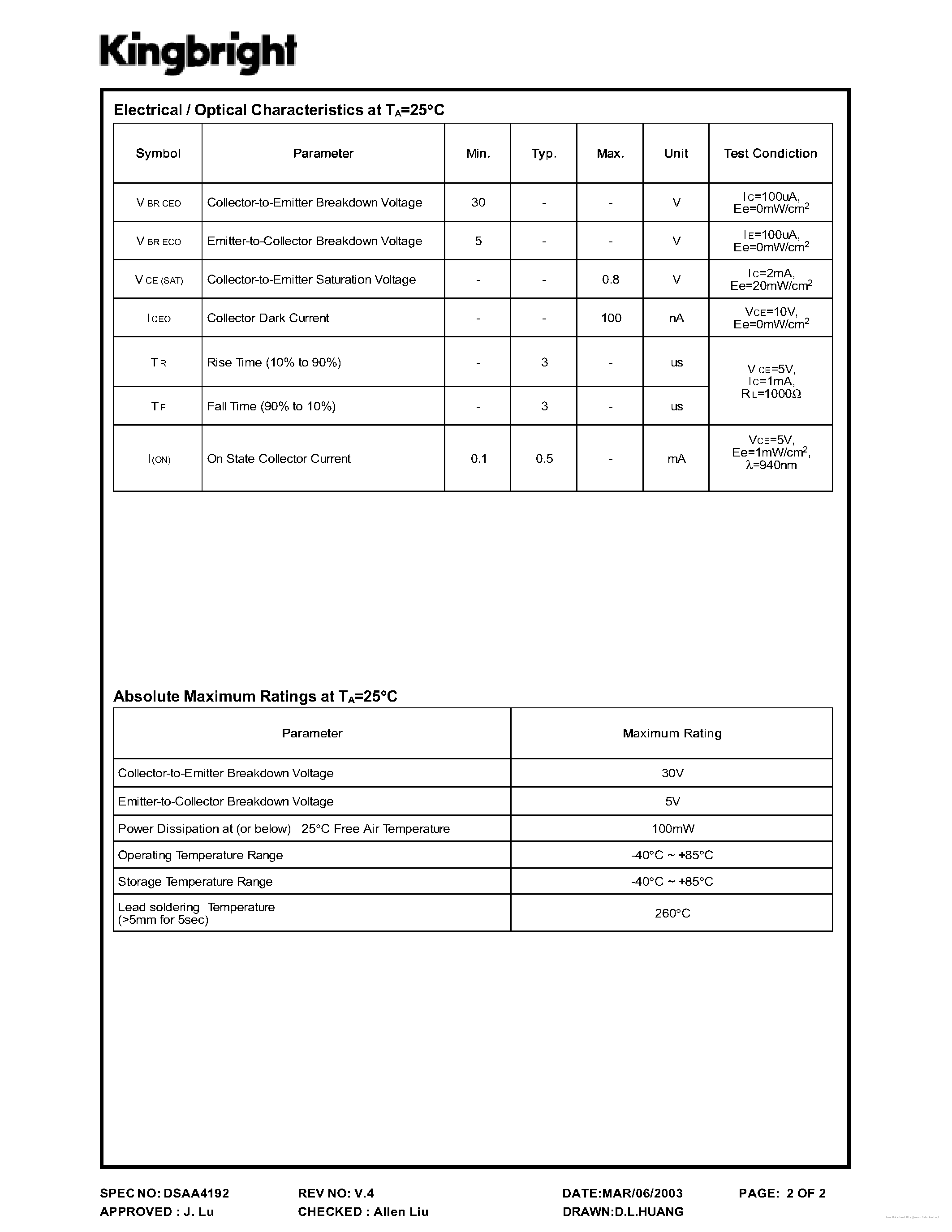 Даташит L-32P3C - страница 2