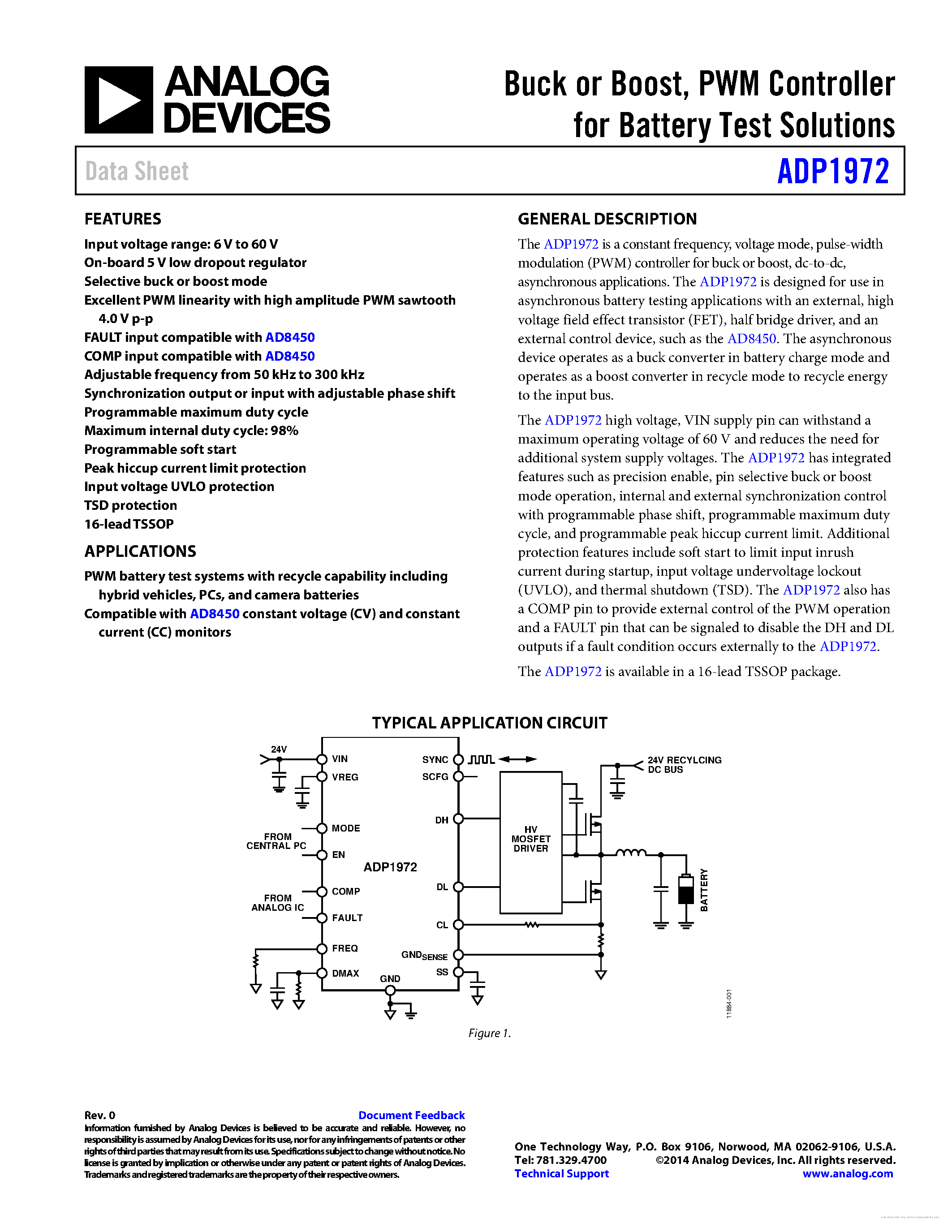 Даташит ADP1972 - страница 1