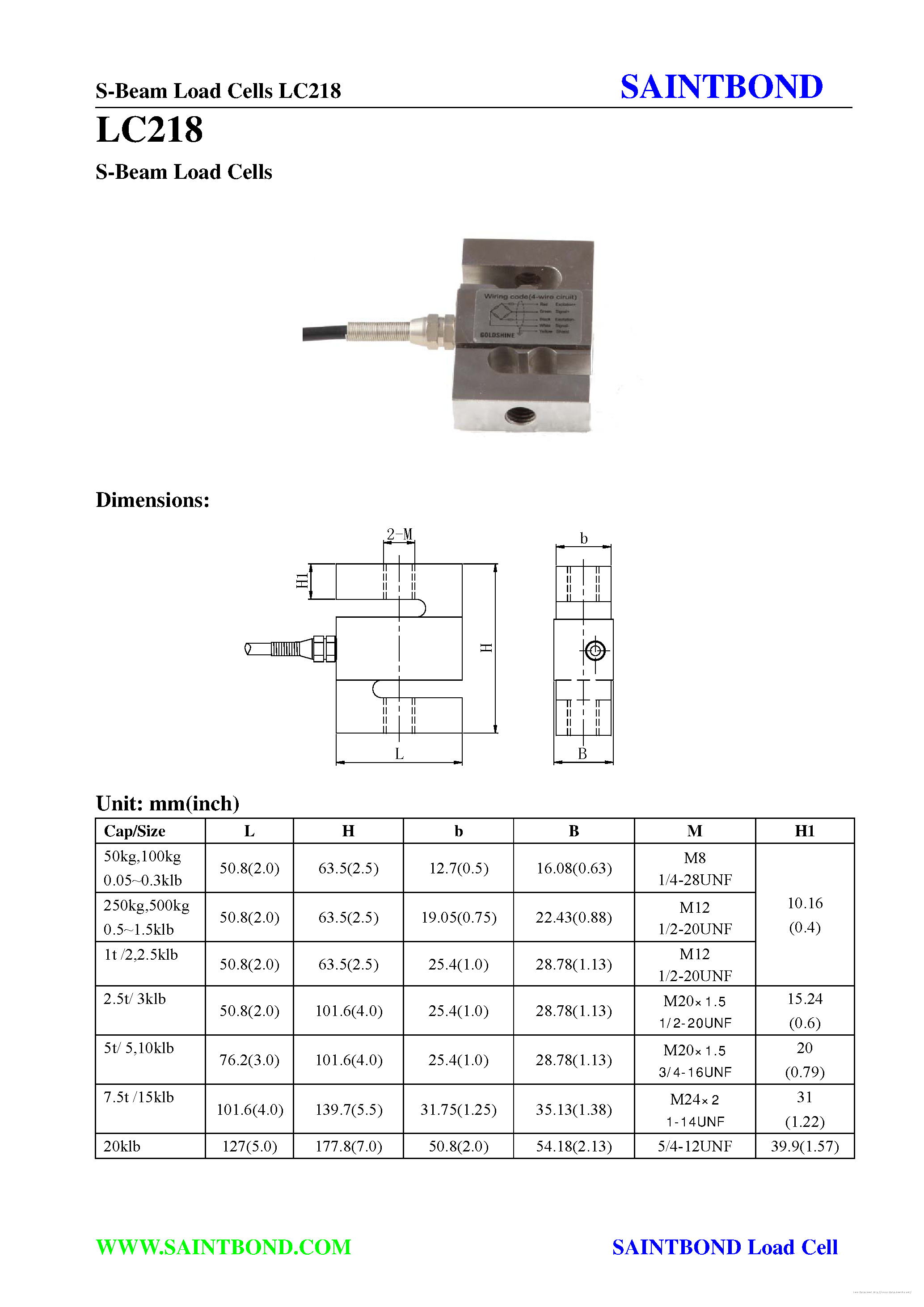 Даташит LC218 - страница 1