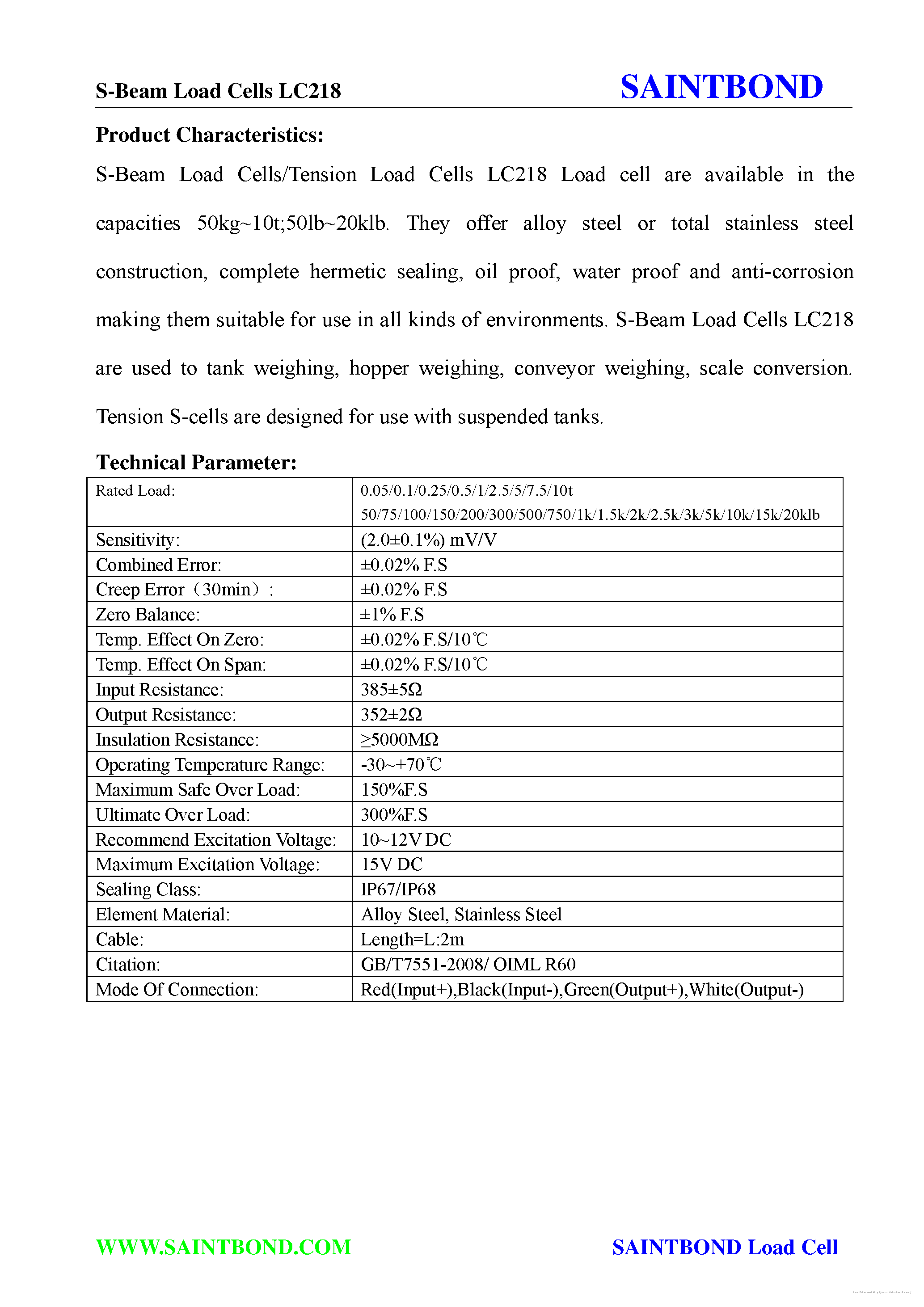 Даташит LC218 - страница 2