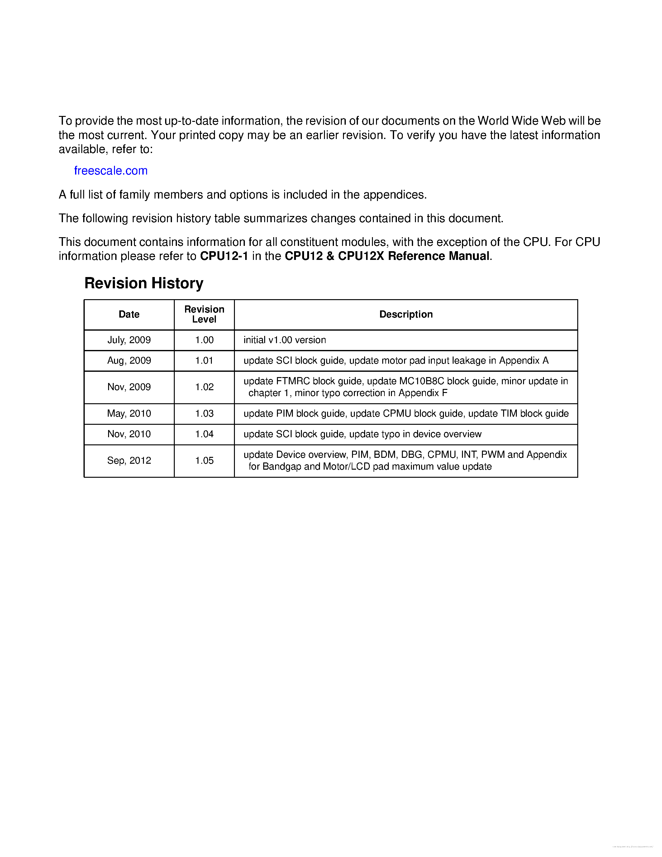 Datasheet MC9S12HY64 page 2 Datasheet MC9S12HY64 - page 2