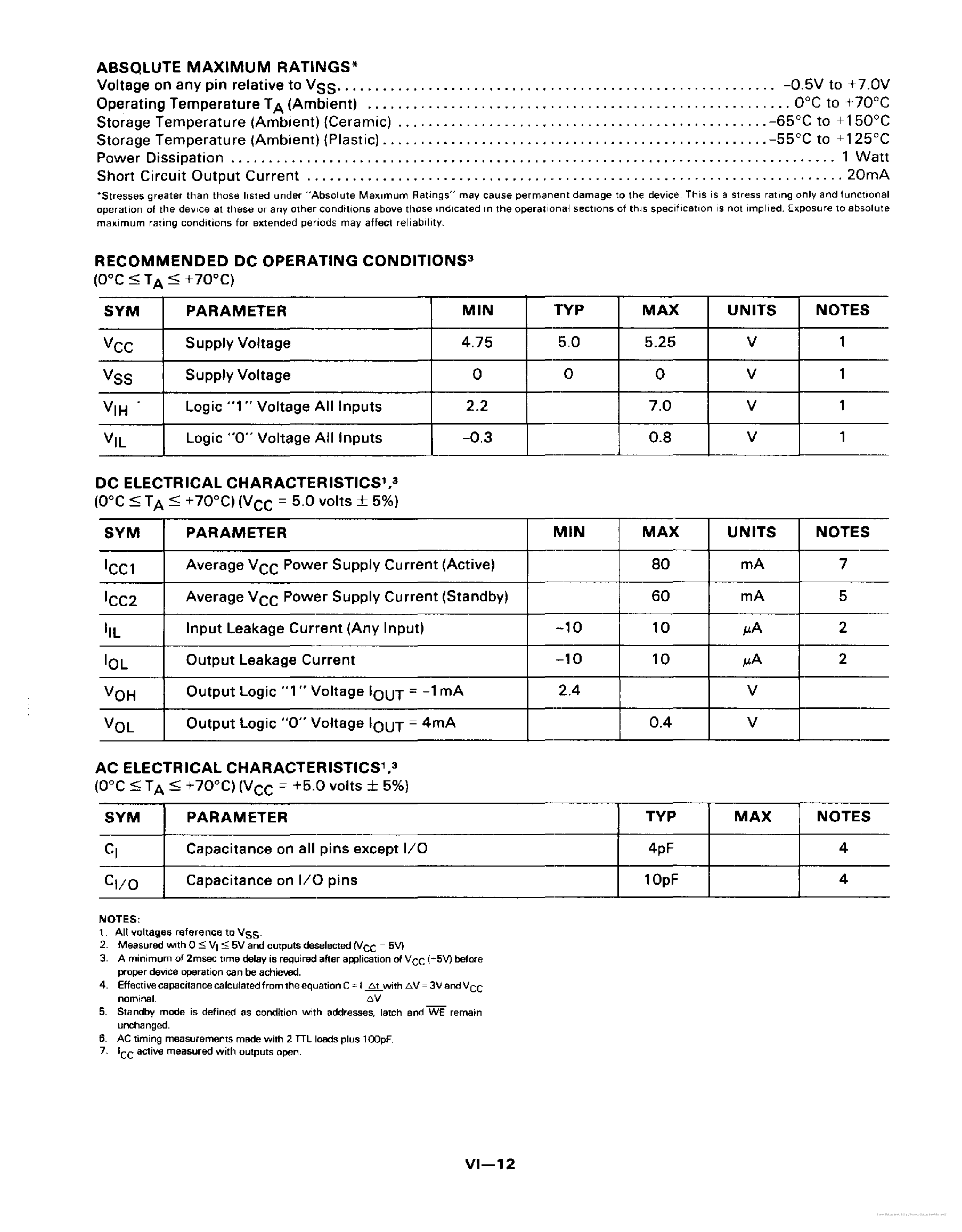 Datasheet MK4118 page 2 Datasheet MK4118 - page 2
