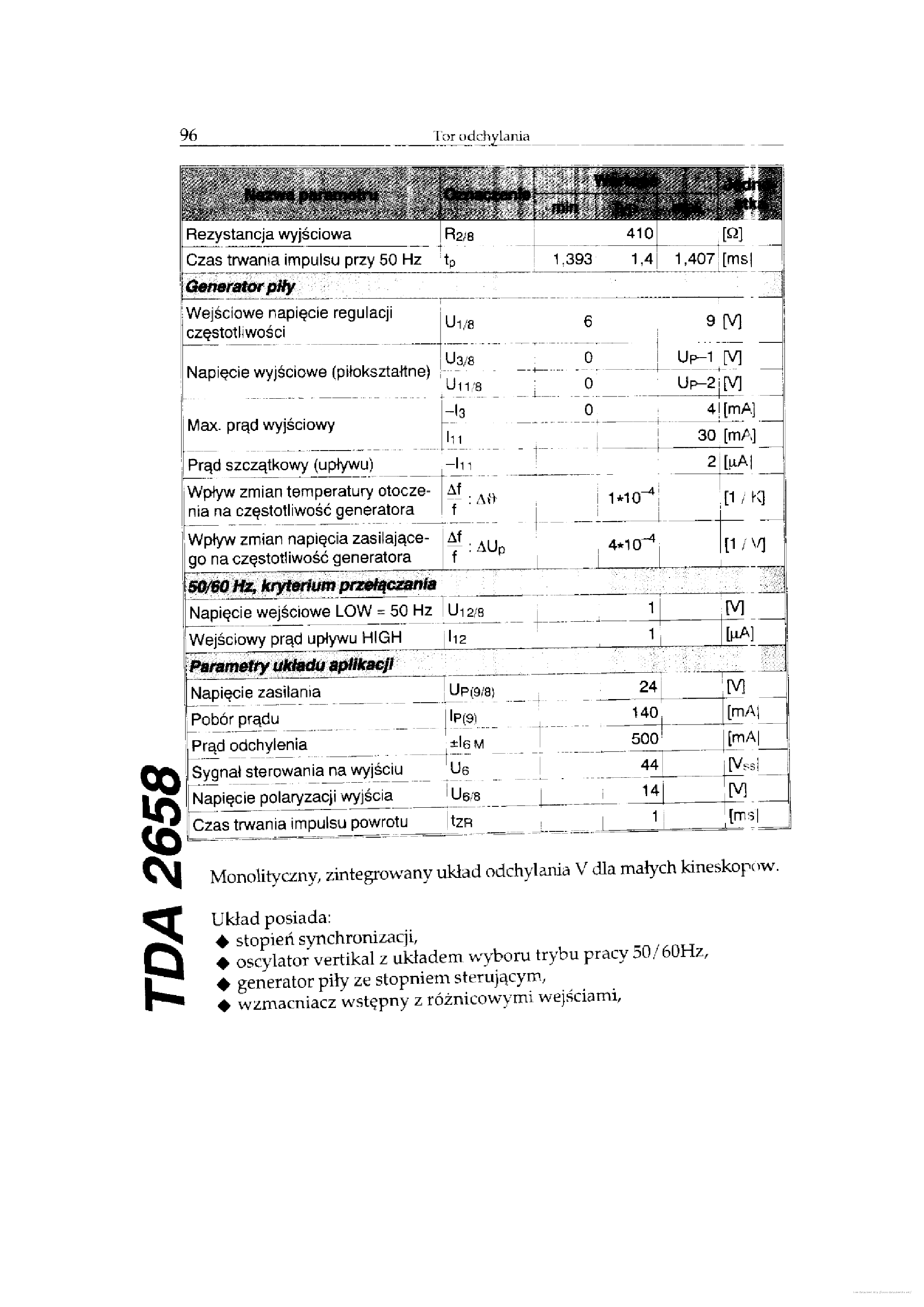 Datasheet TDA2658 - page 1
