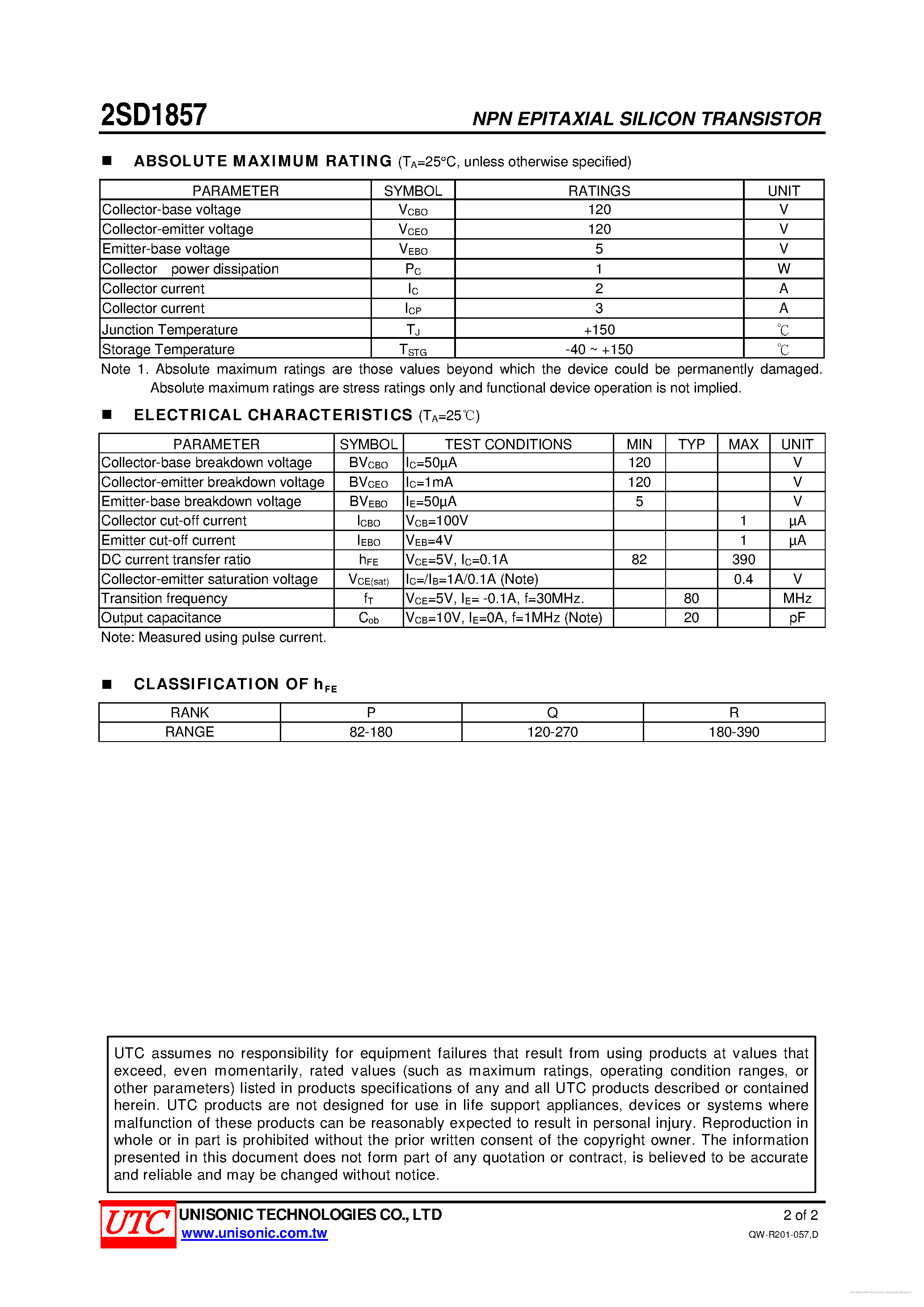 Даташит D1875 - страница 2