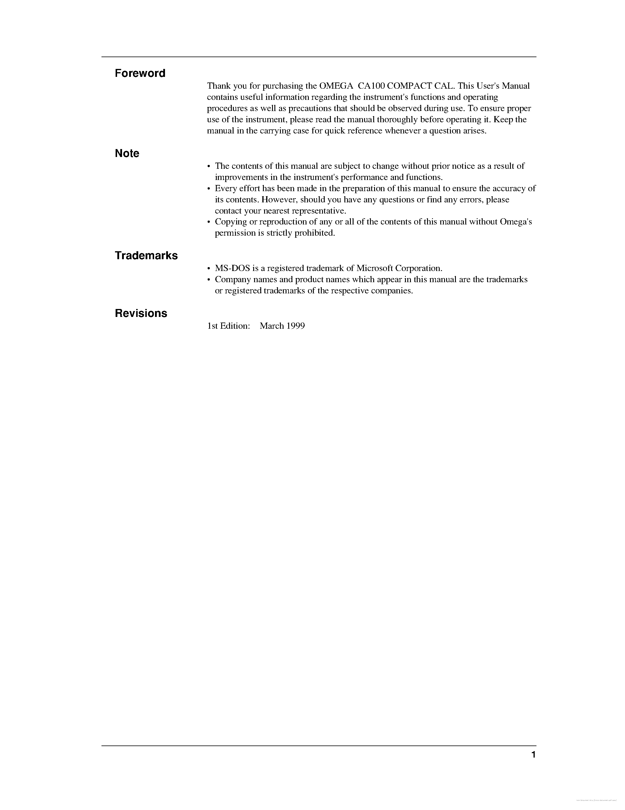 Даташит CA100 - страница 2