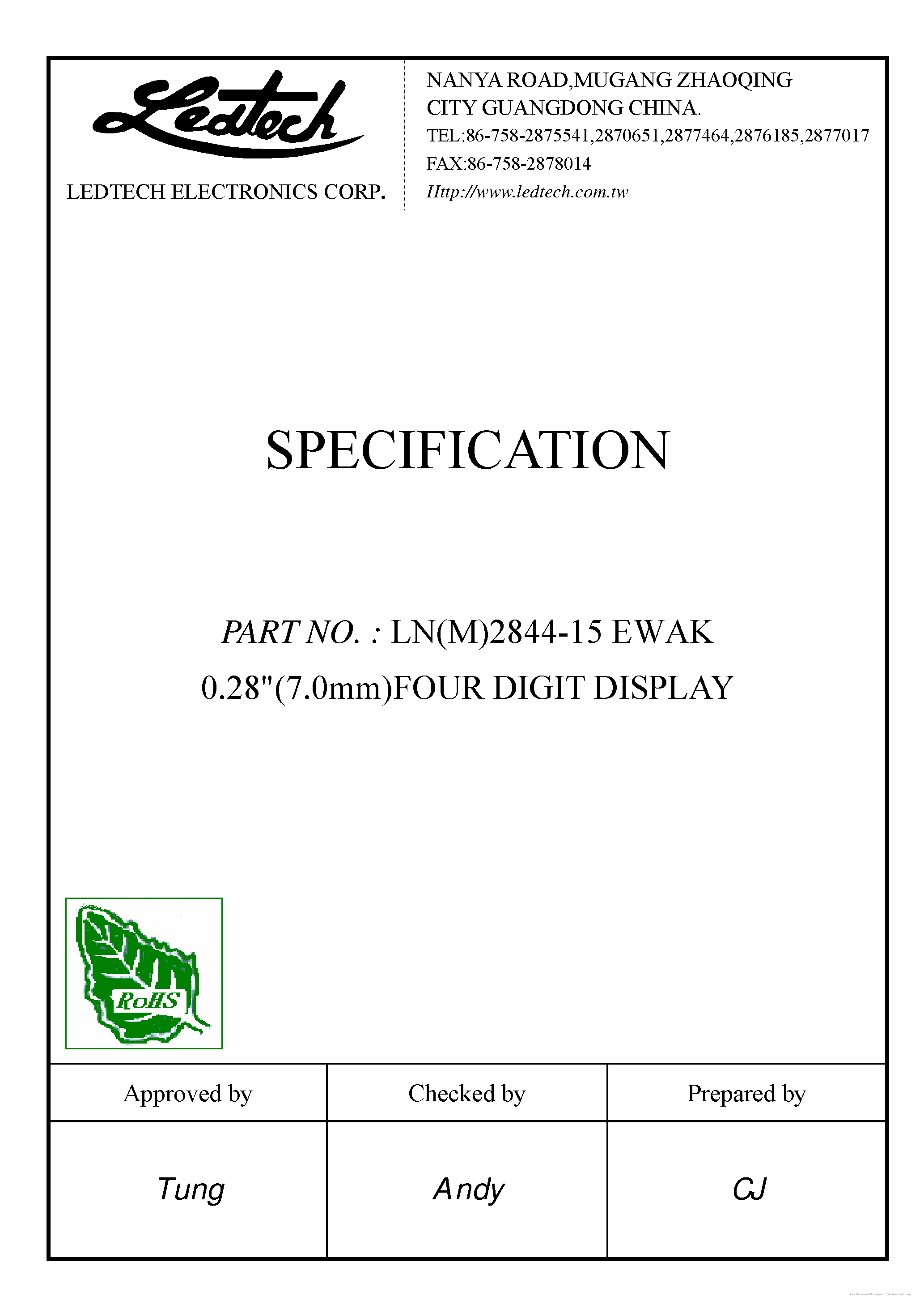 Даташит LM2844-15 - страница 1