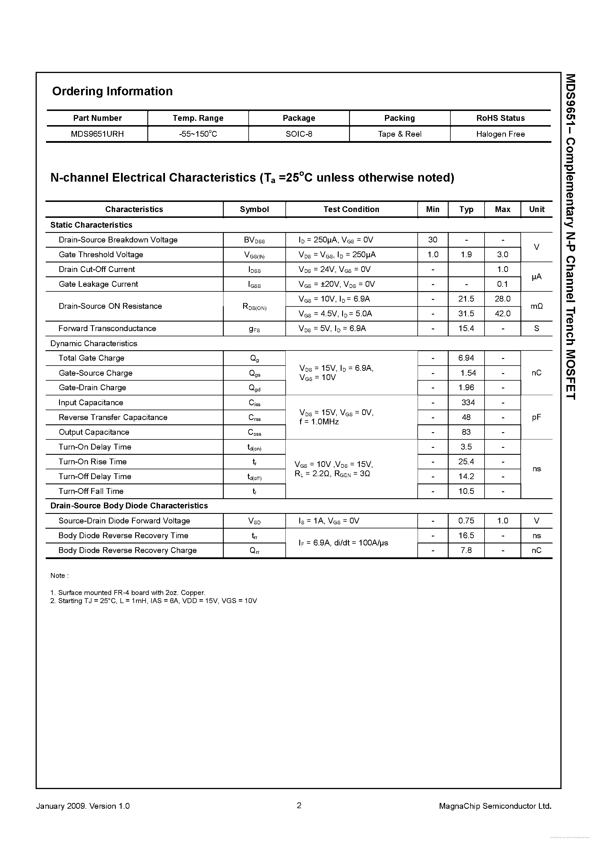 Даташит MDS9651 - страница 2