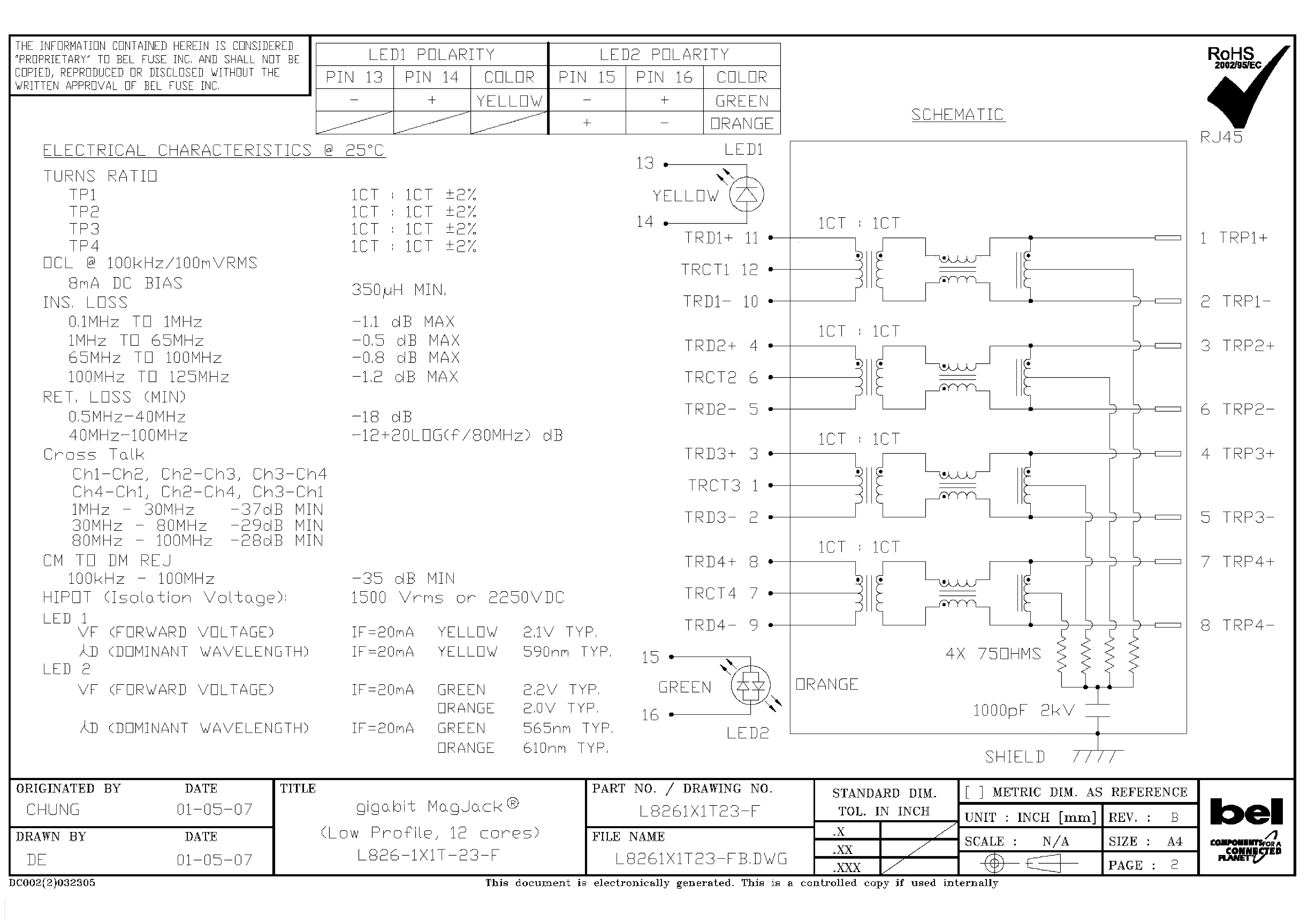 Datasheet L826-1X1T-23-F page 1 Datasheet L826-1X1T-23-F - page 1