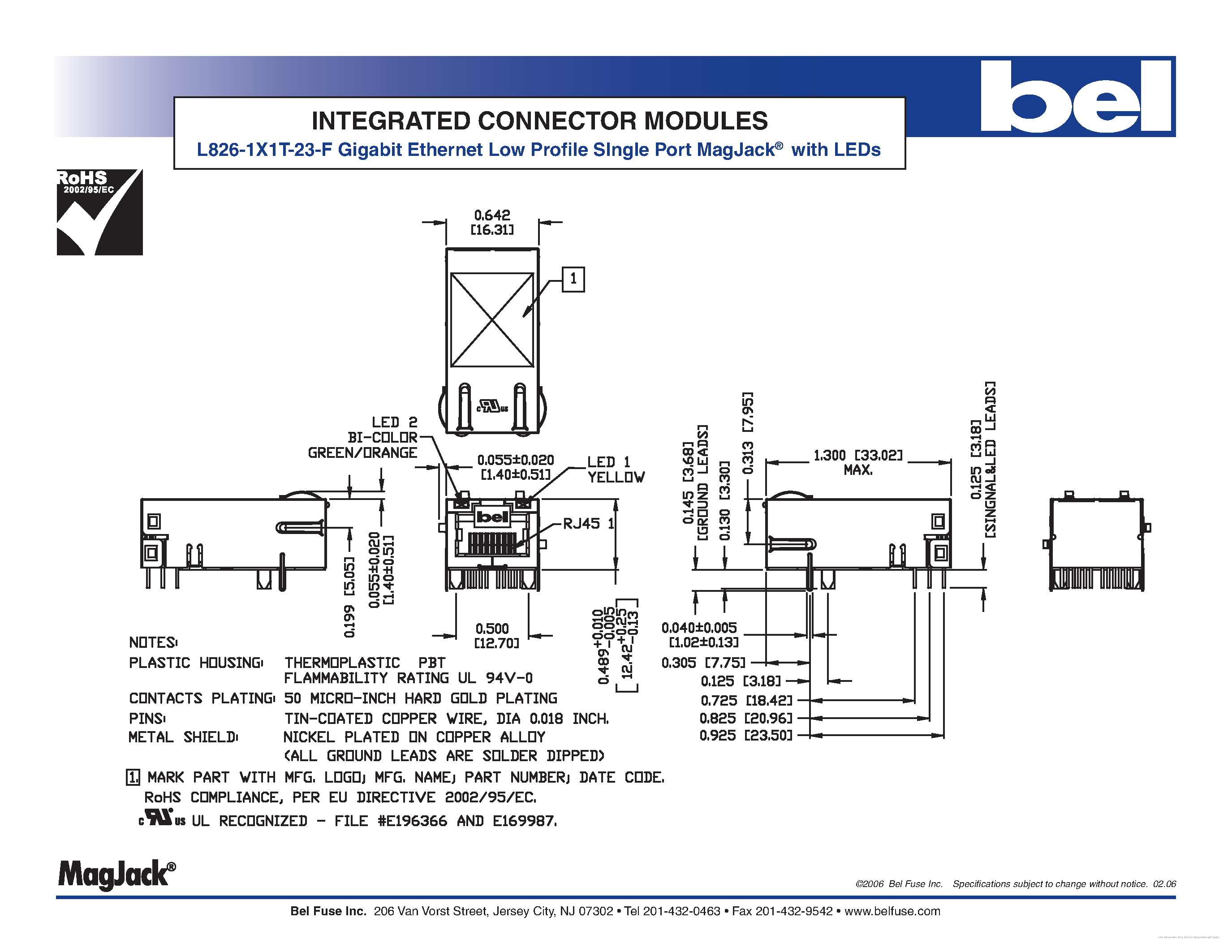 Даташит на микросхему L826-1X1T-23-F страница 2 Даташит L826-1X1T-23-F - страница 2
