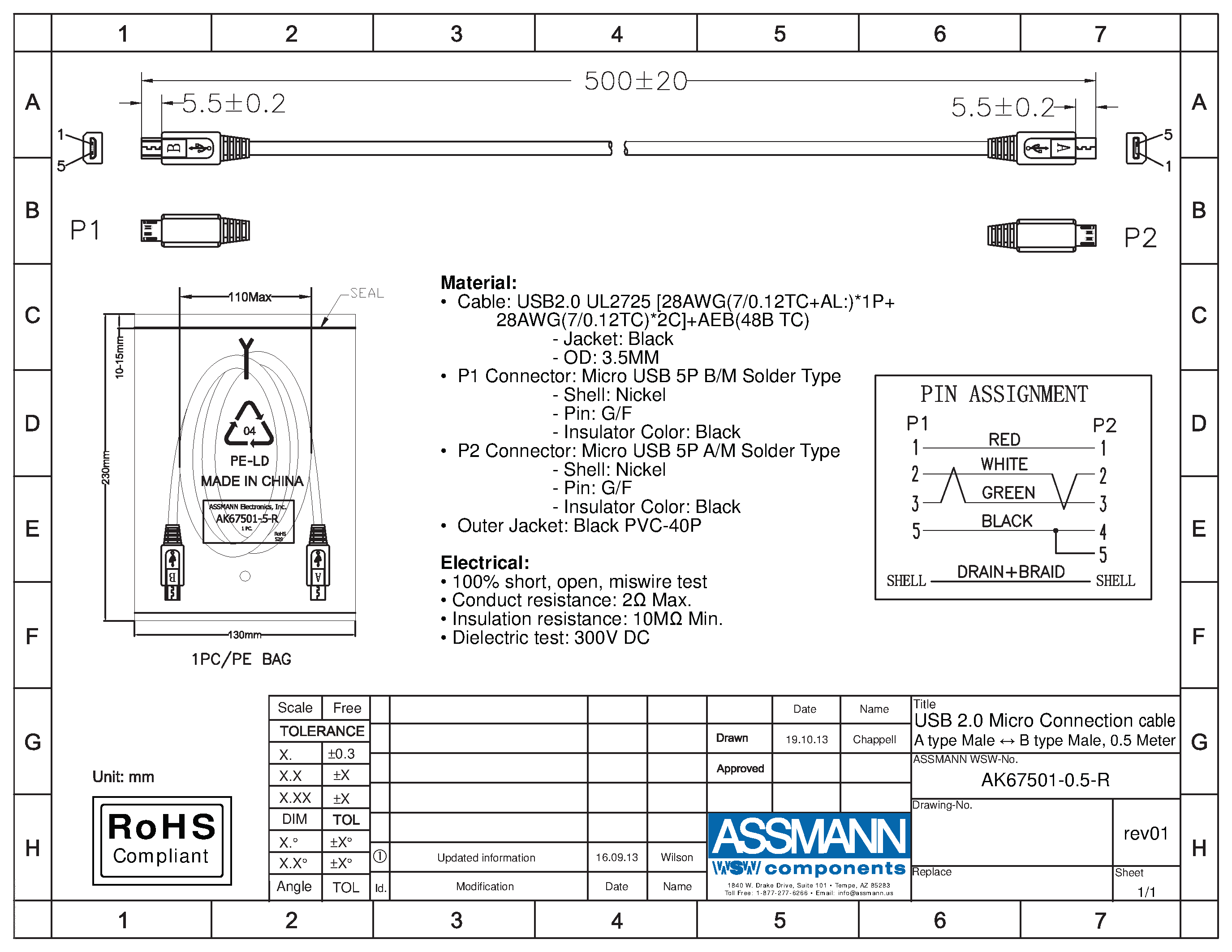 Datasheet AK67501-0.5-R page 1 Datasheet AK67501-0.5-R - page 1