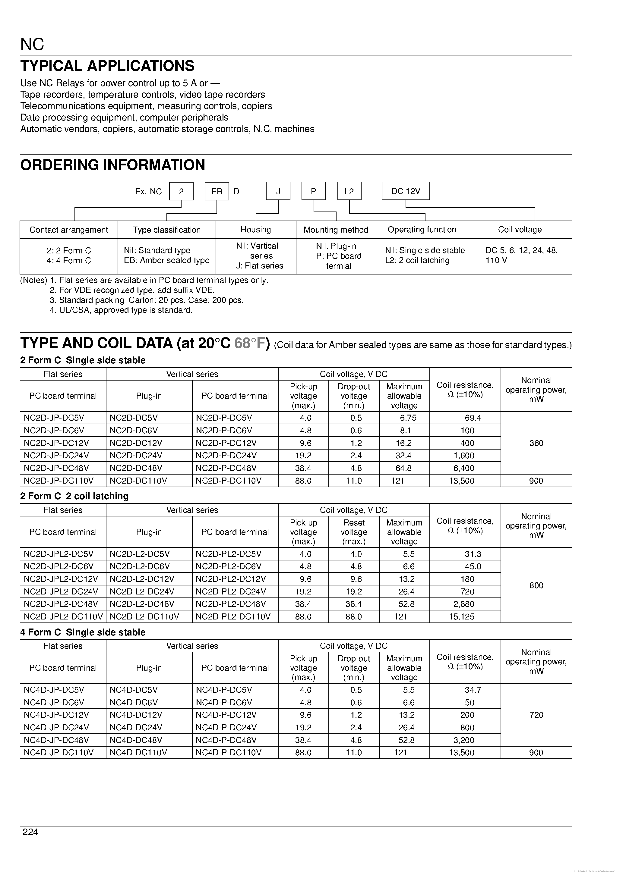 Даташит NC2D-DC110V - страница 2