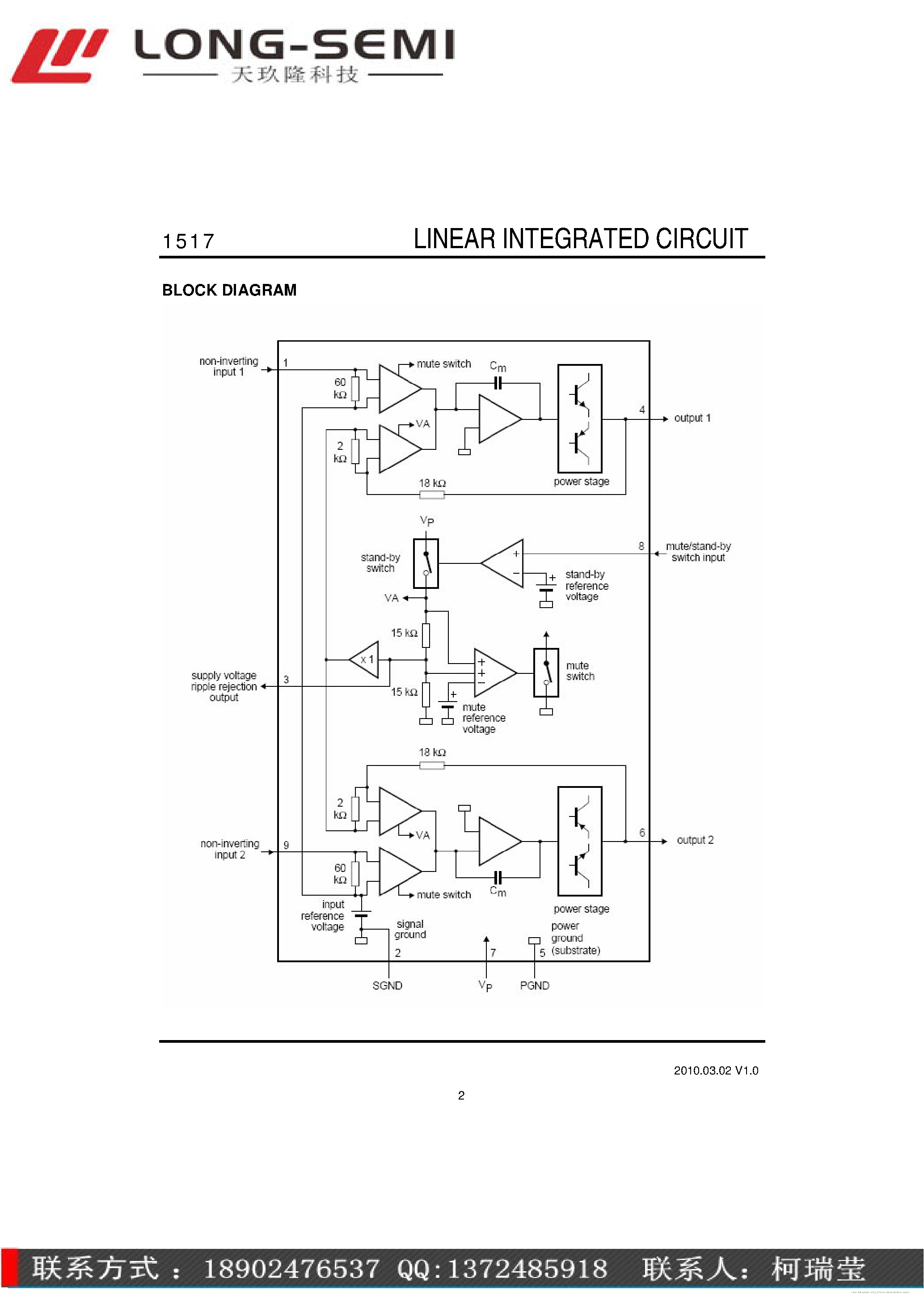 Datasheet CD1517 page 2 Datasheet CD1517 - page 2