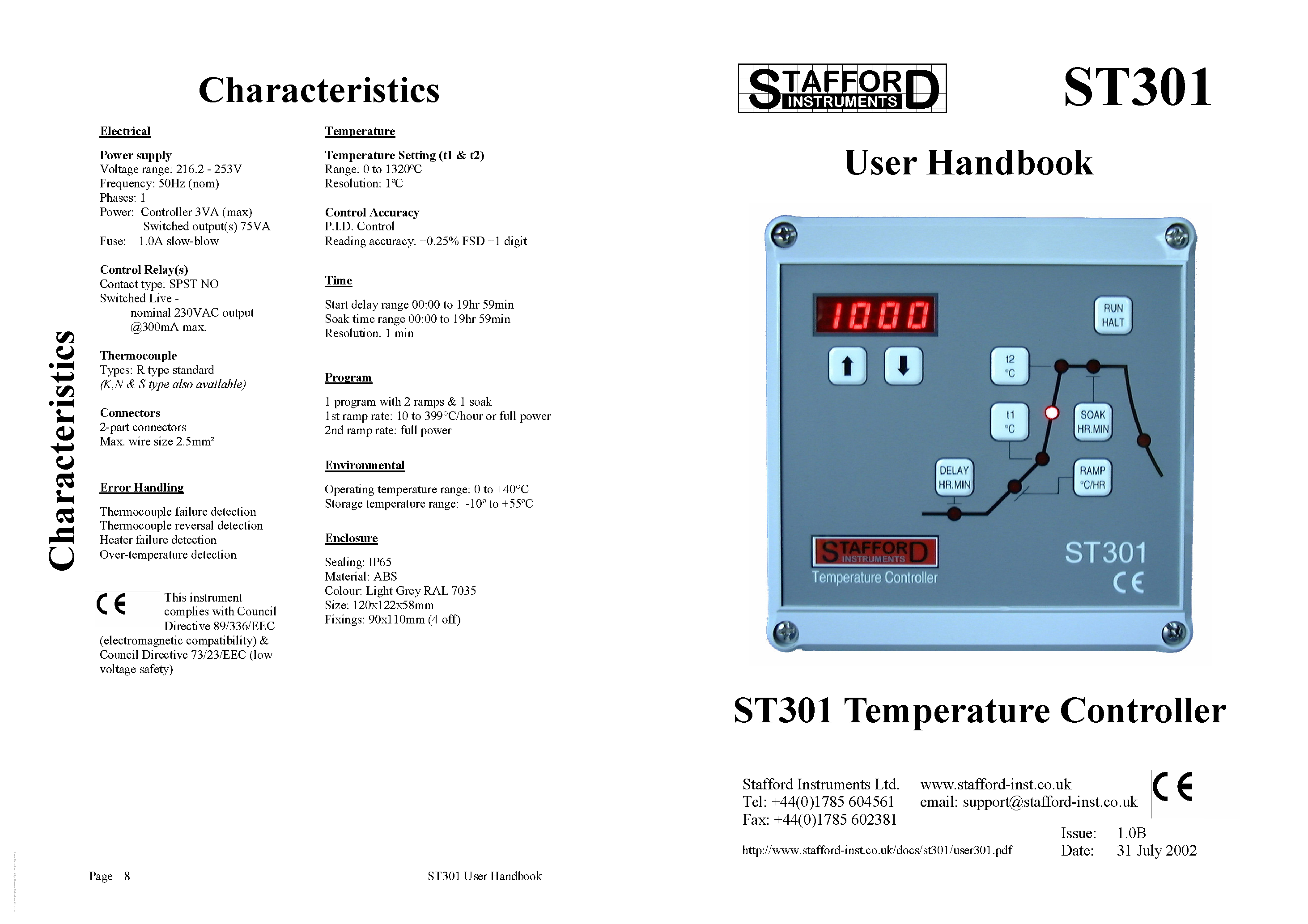 Datasheet ST301 page 1 Datasheet ST301 - page 1